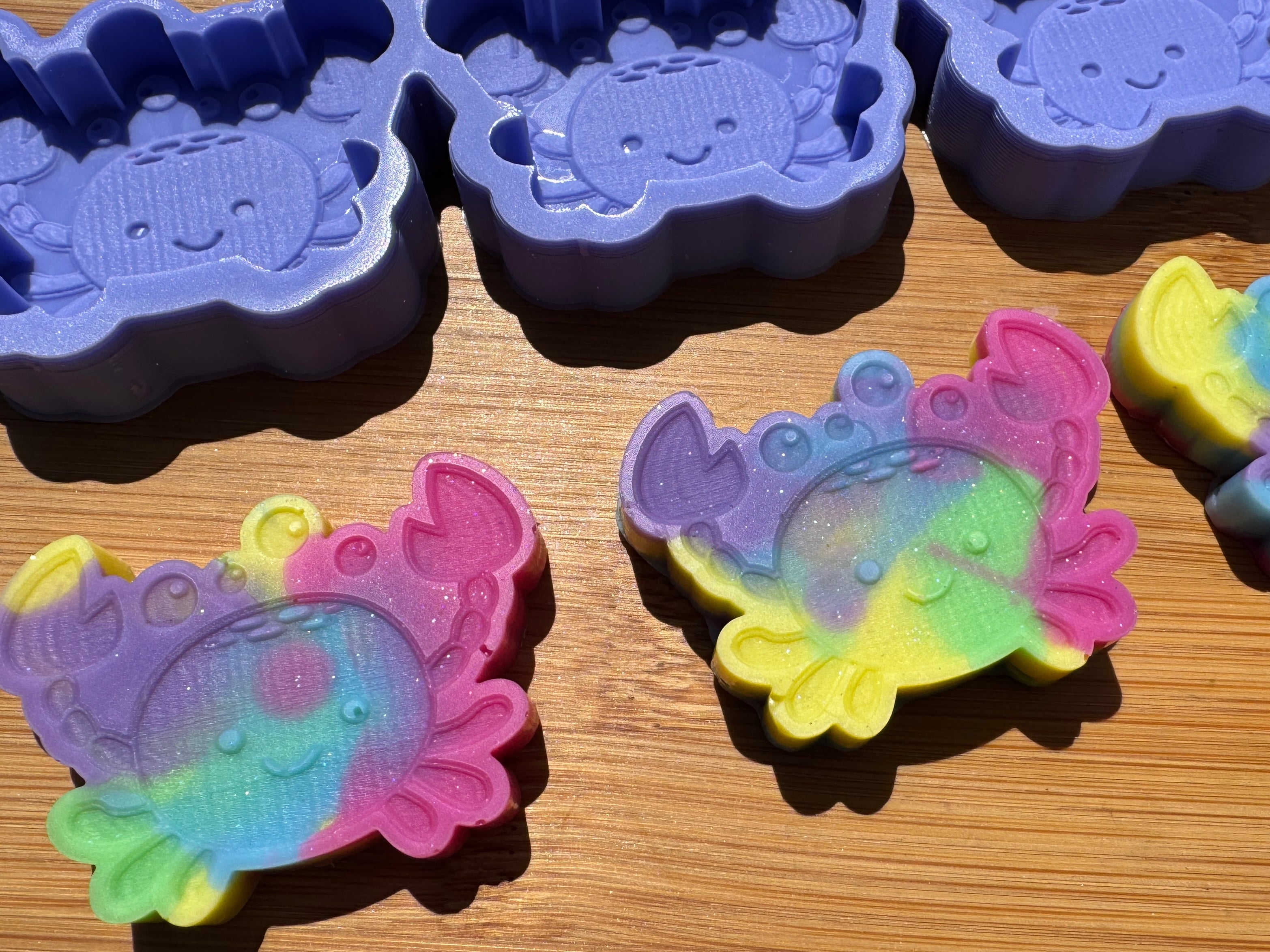 Crab Silicone Mold Trio