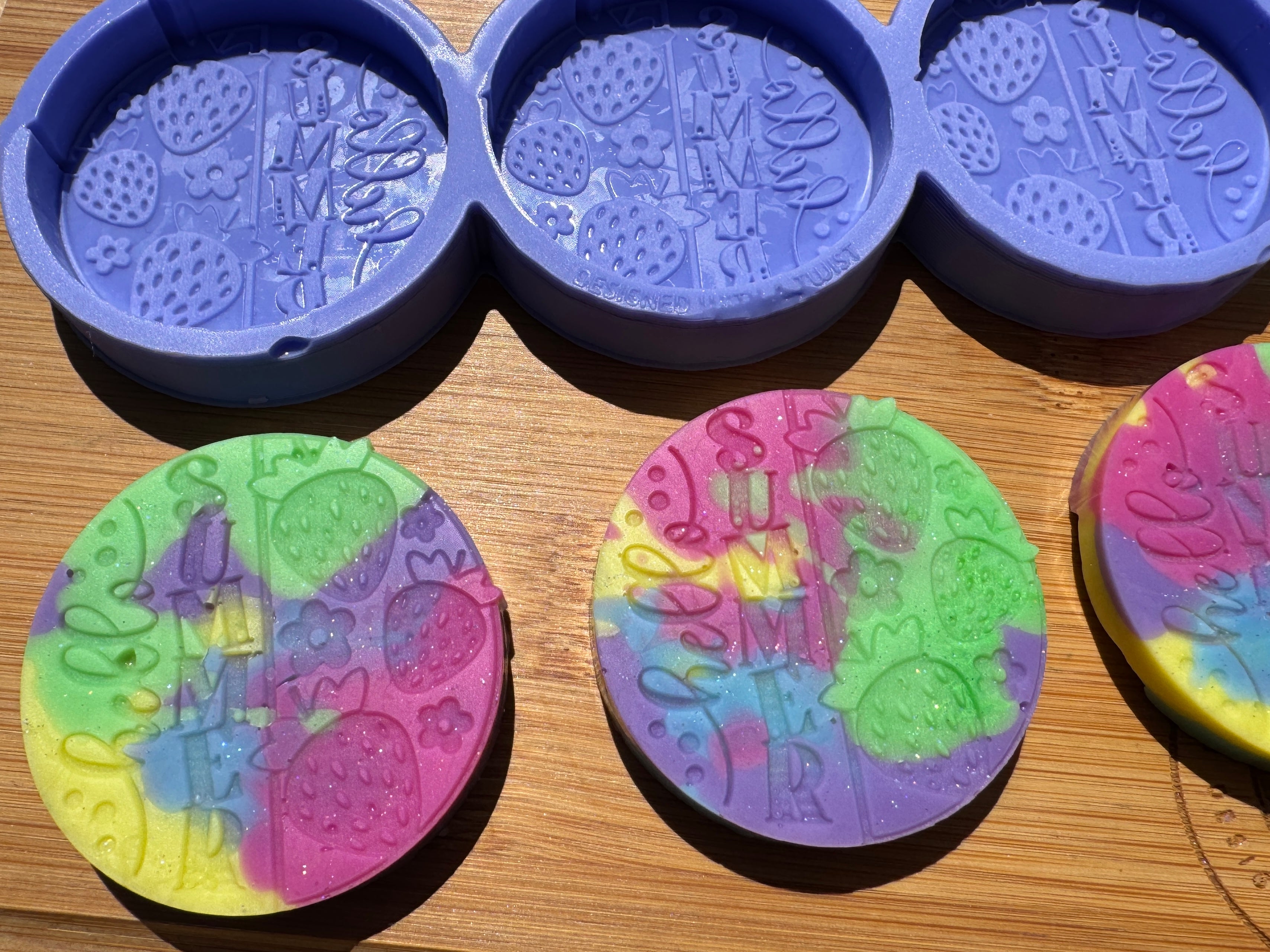 Hello Summer Strawberries Silicone Mold Trio