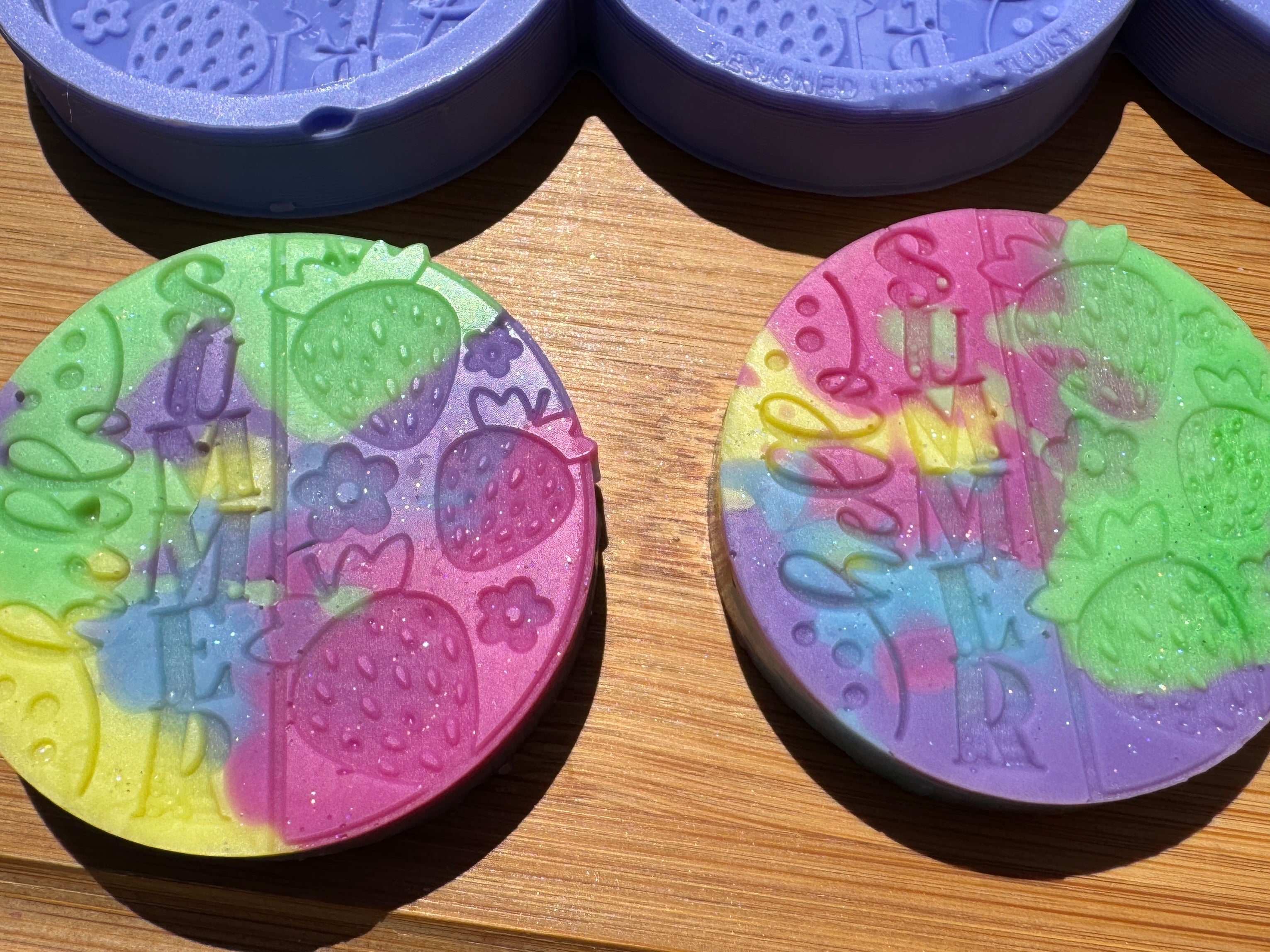 Hello Summer Strawberries Silicone Mold Trio