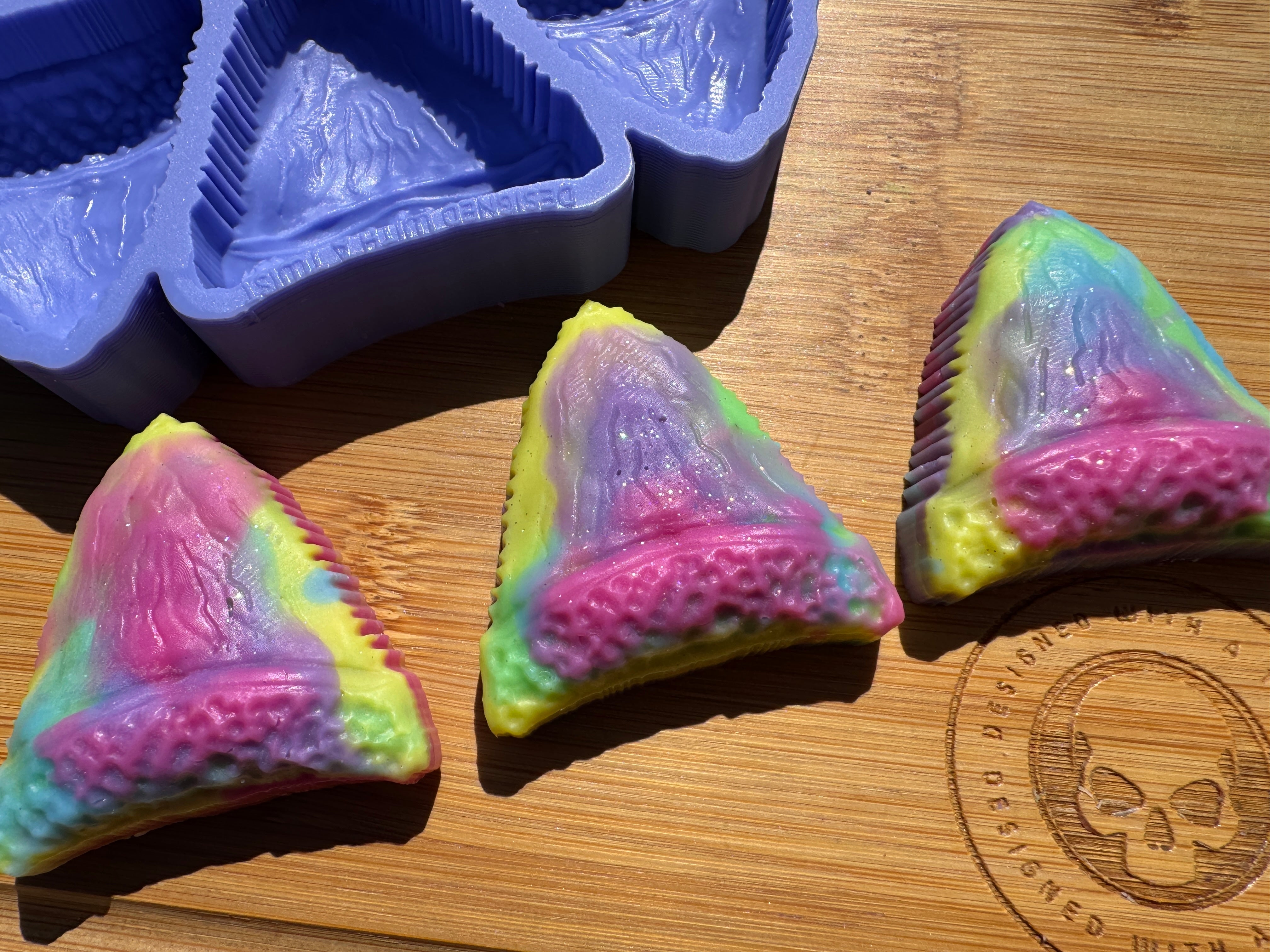 Shark Tooth Silicone Mold Trio