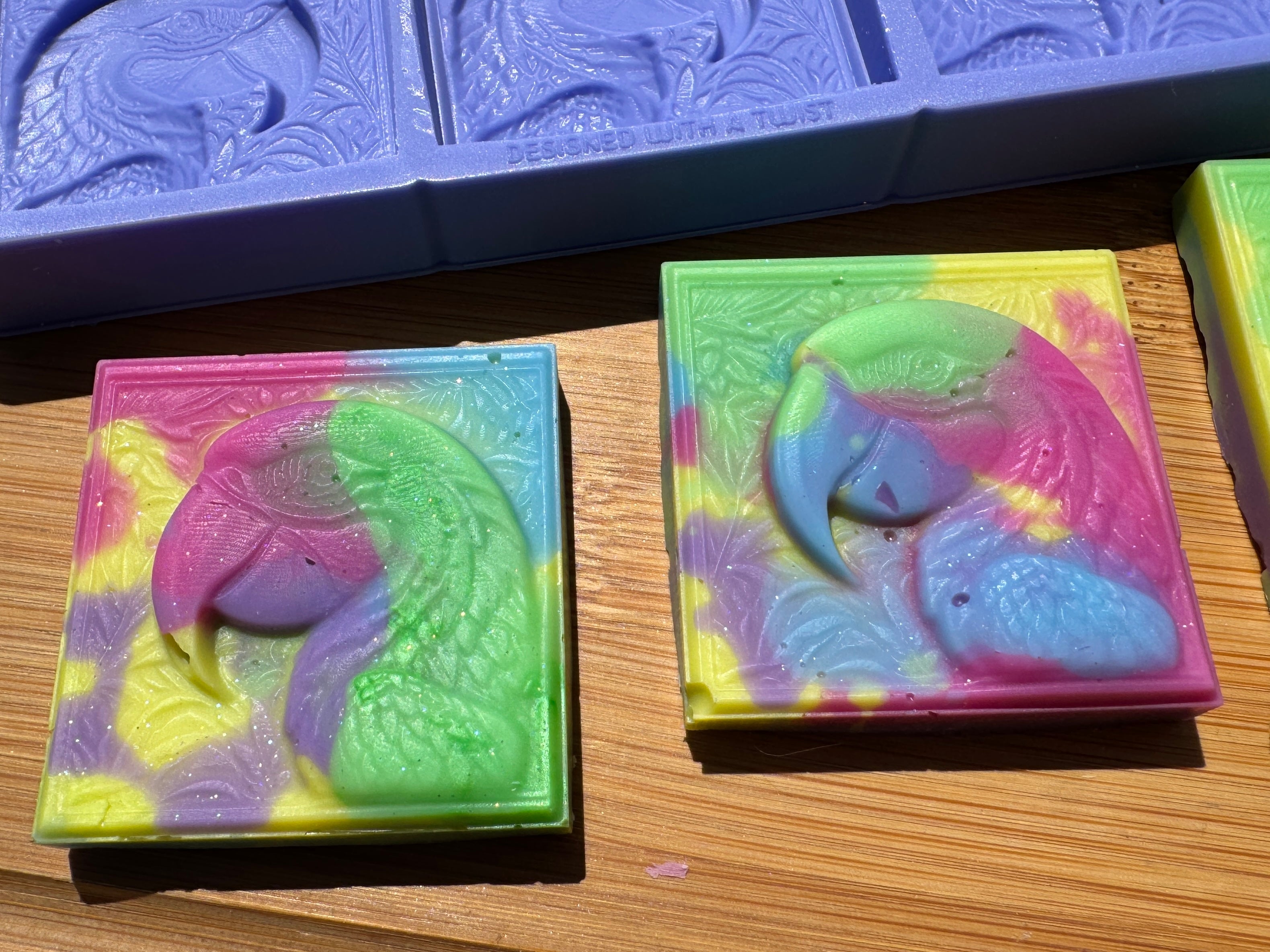 Macaw Silicone Mold Trio