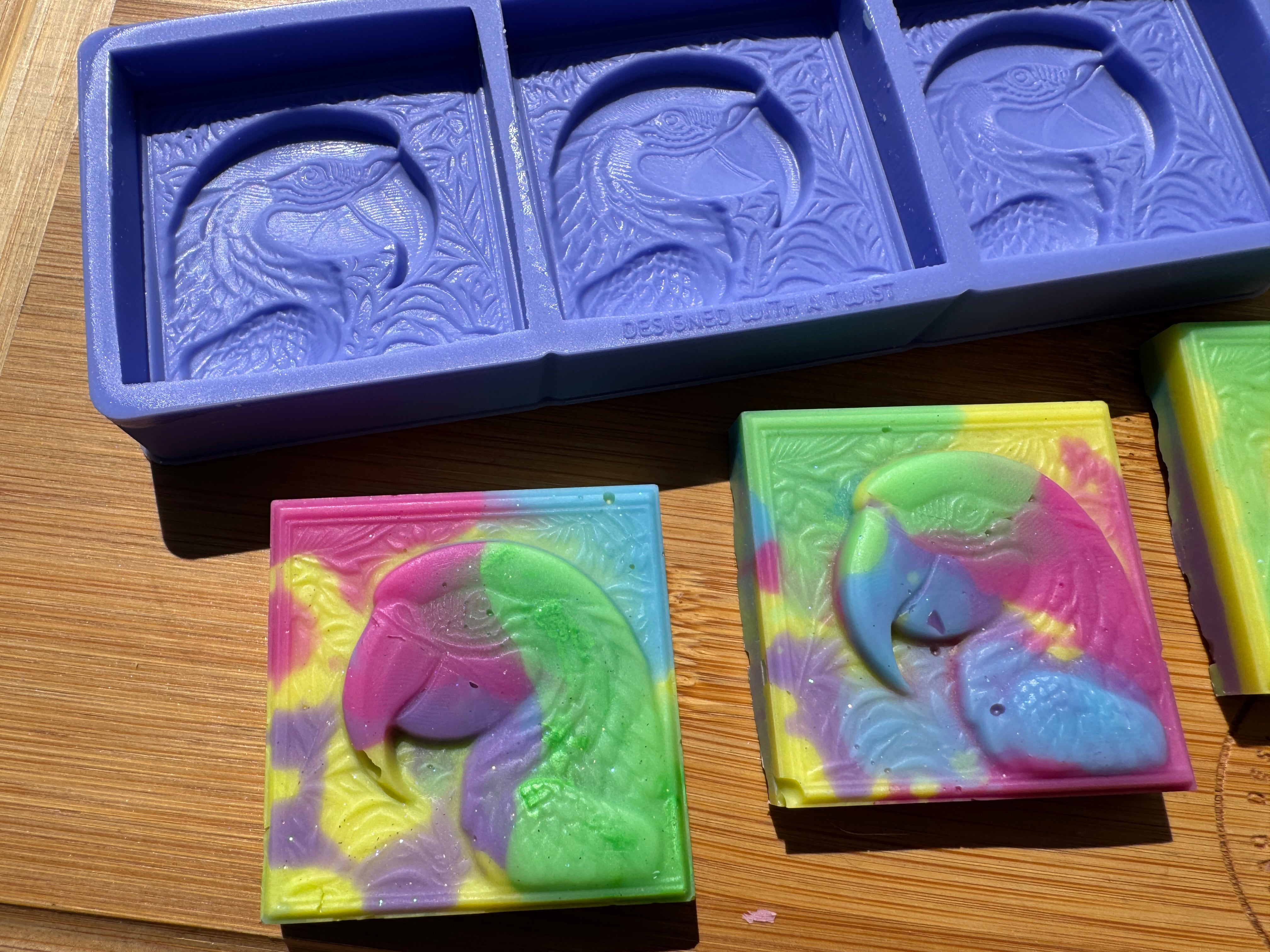Macaw Silicone Mold Trio
