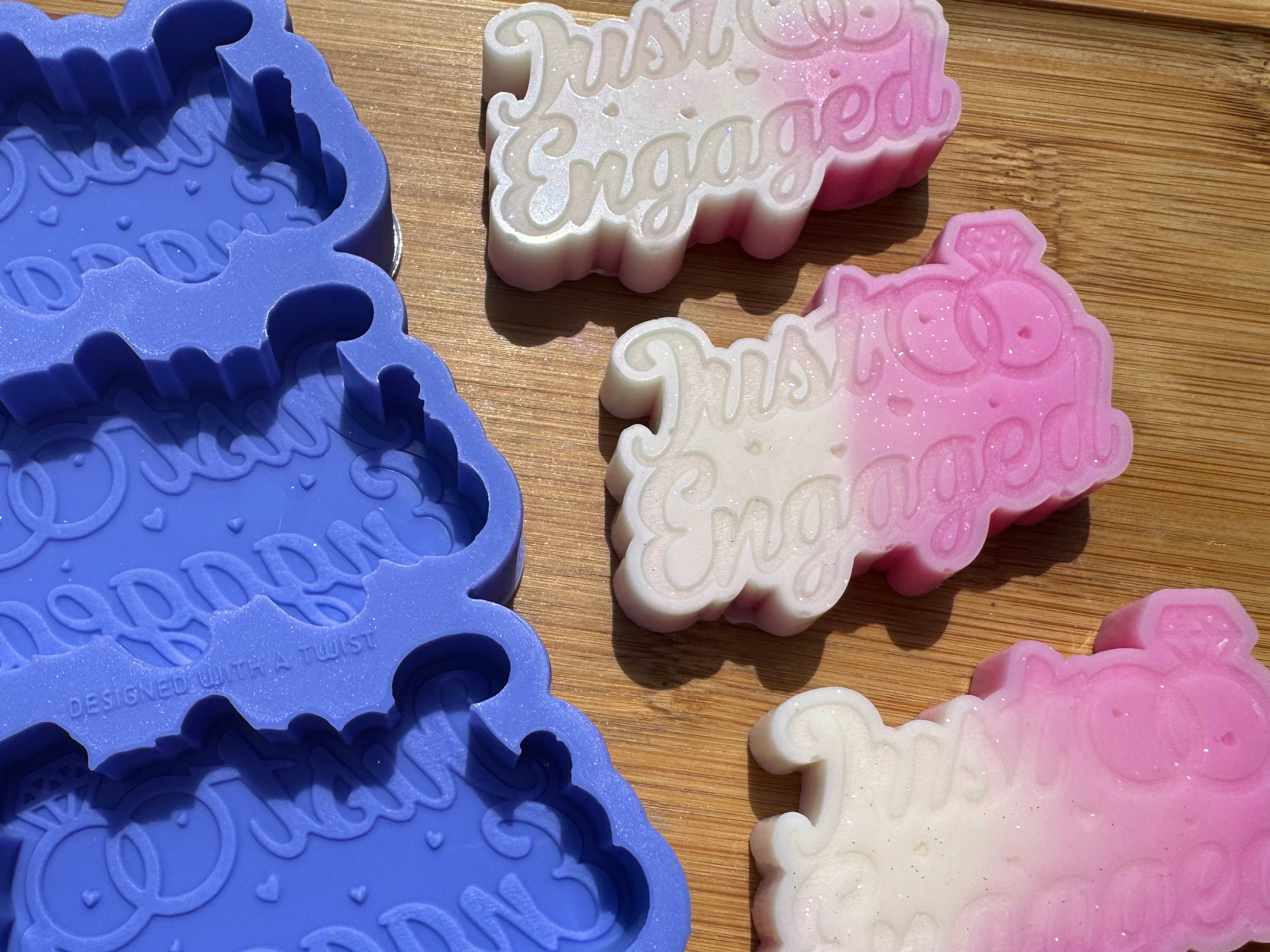 Just Engaged Silicone Mold Trio