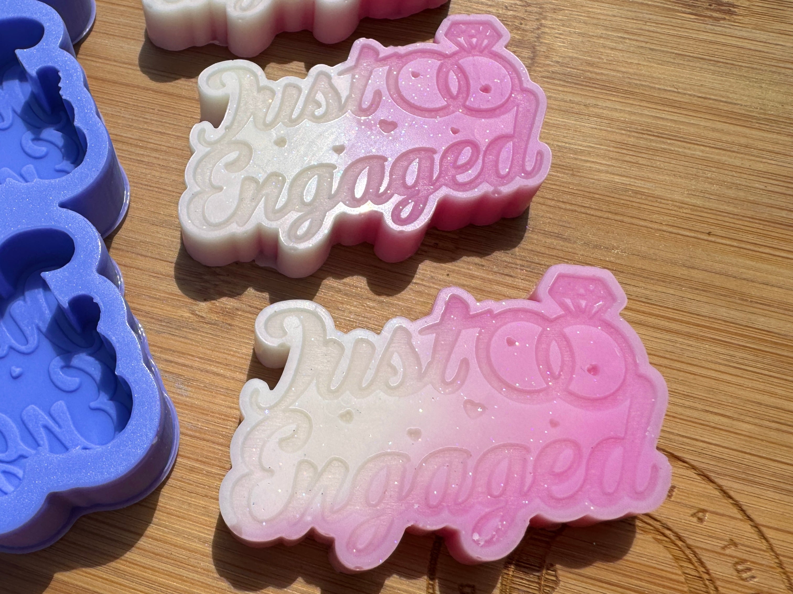 Just Engaged Silicone Mold Trio