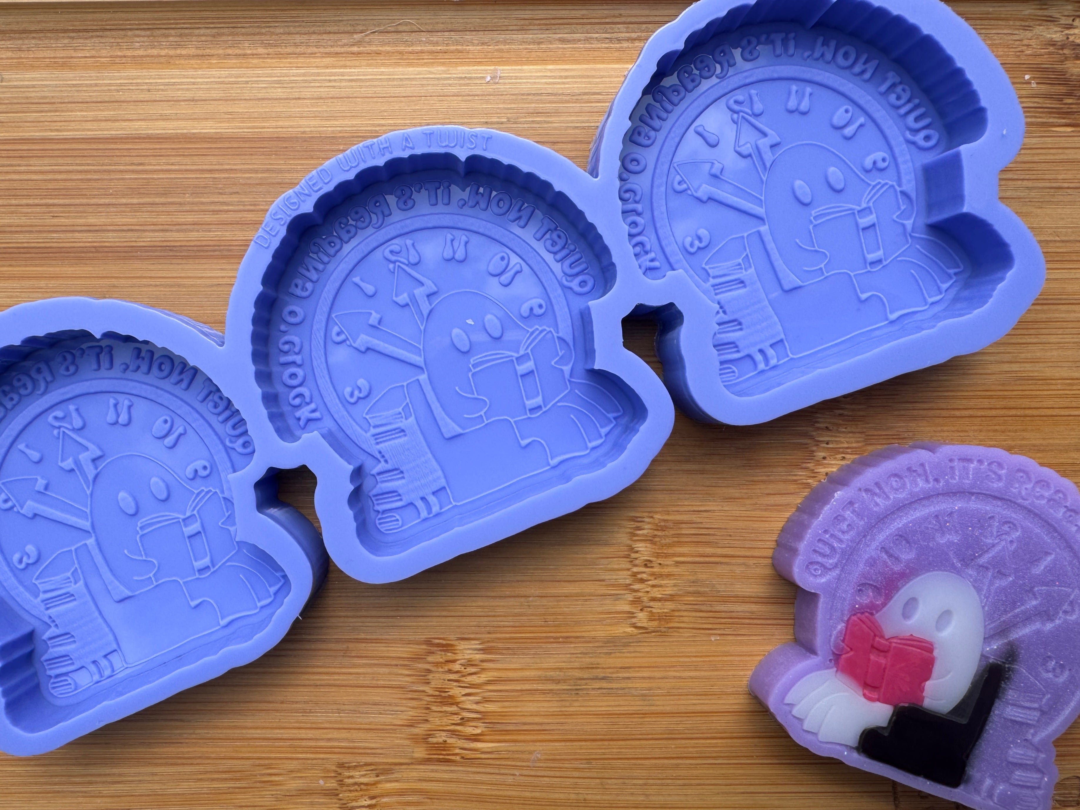 Quite Now, It's Reading O'Clock Silicone Mold Trio