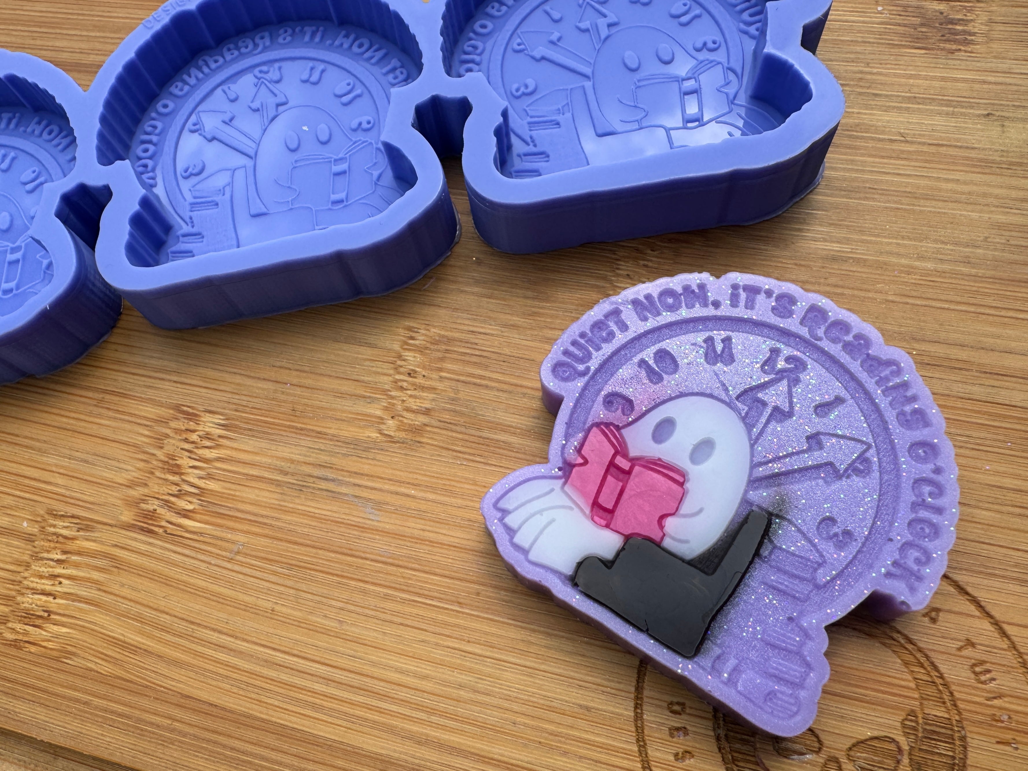 Quite Now, It's Reading O'Clock Silicone Mold Trio