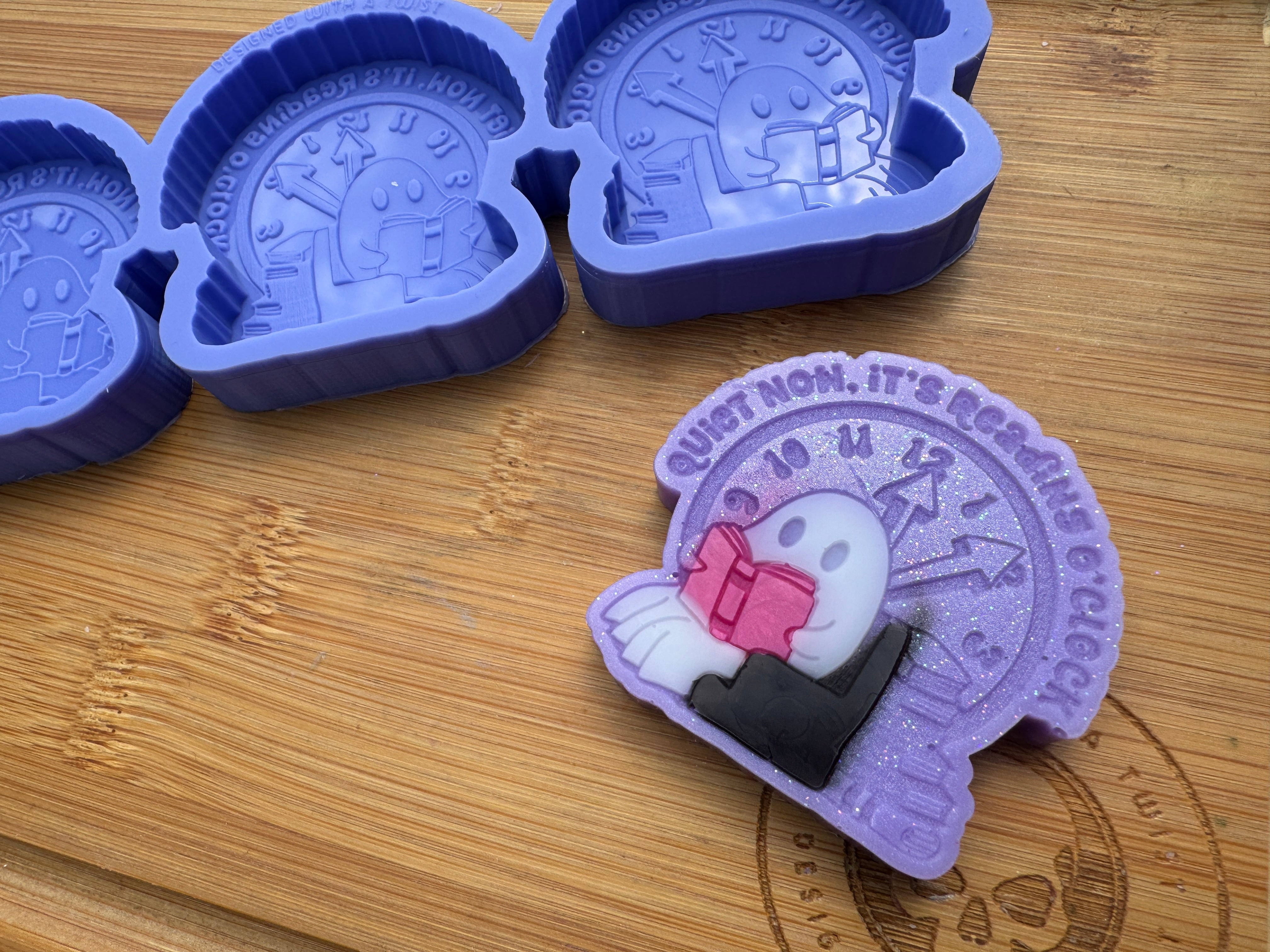 Quite Now, It's Reading O'Clock Silicone Mold Trio