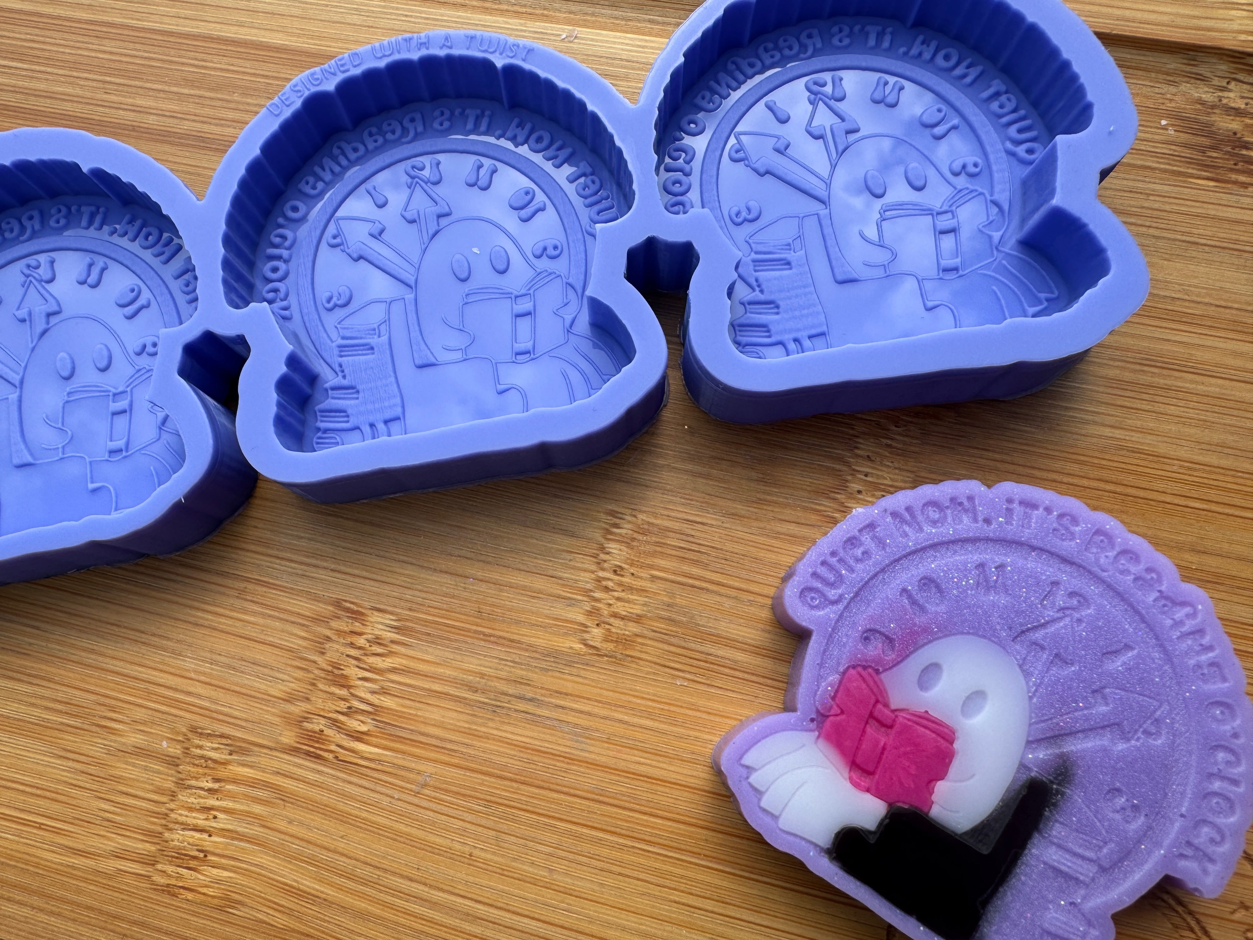 Quite Now, It's Reading O'Clock Silicone Mold Trio