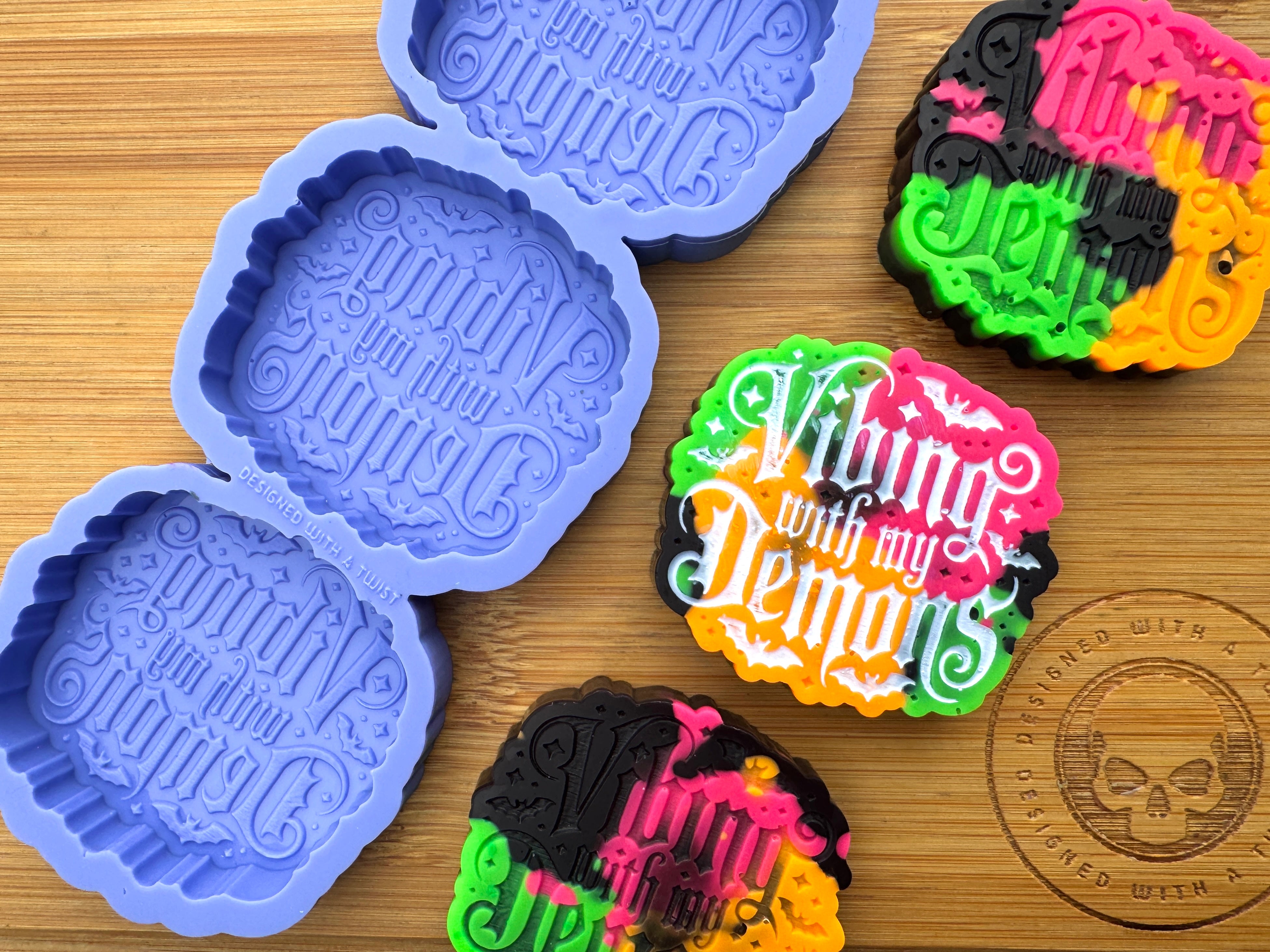 Vibing with my Demons Silicone Trio Mold