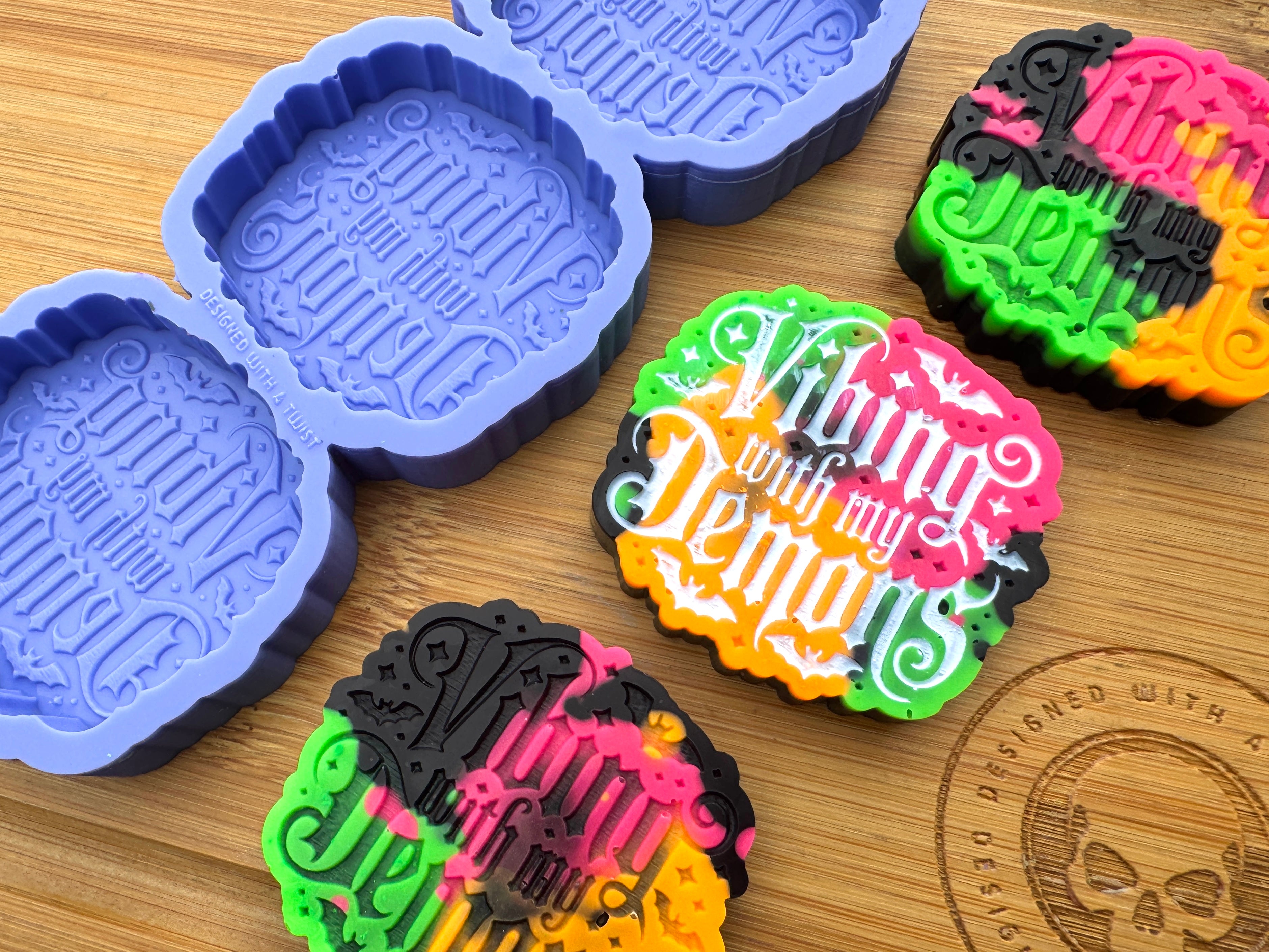 Vibing with my Demons Silicone Trio Mold