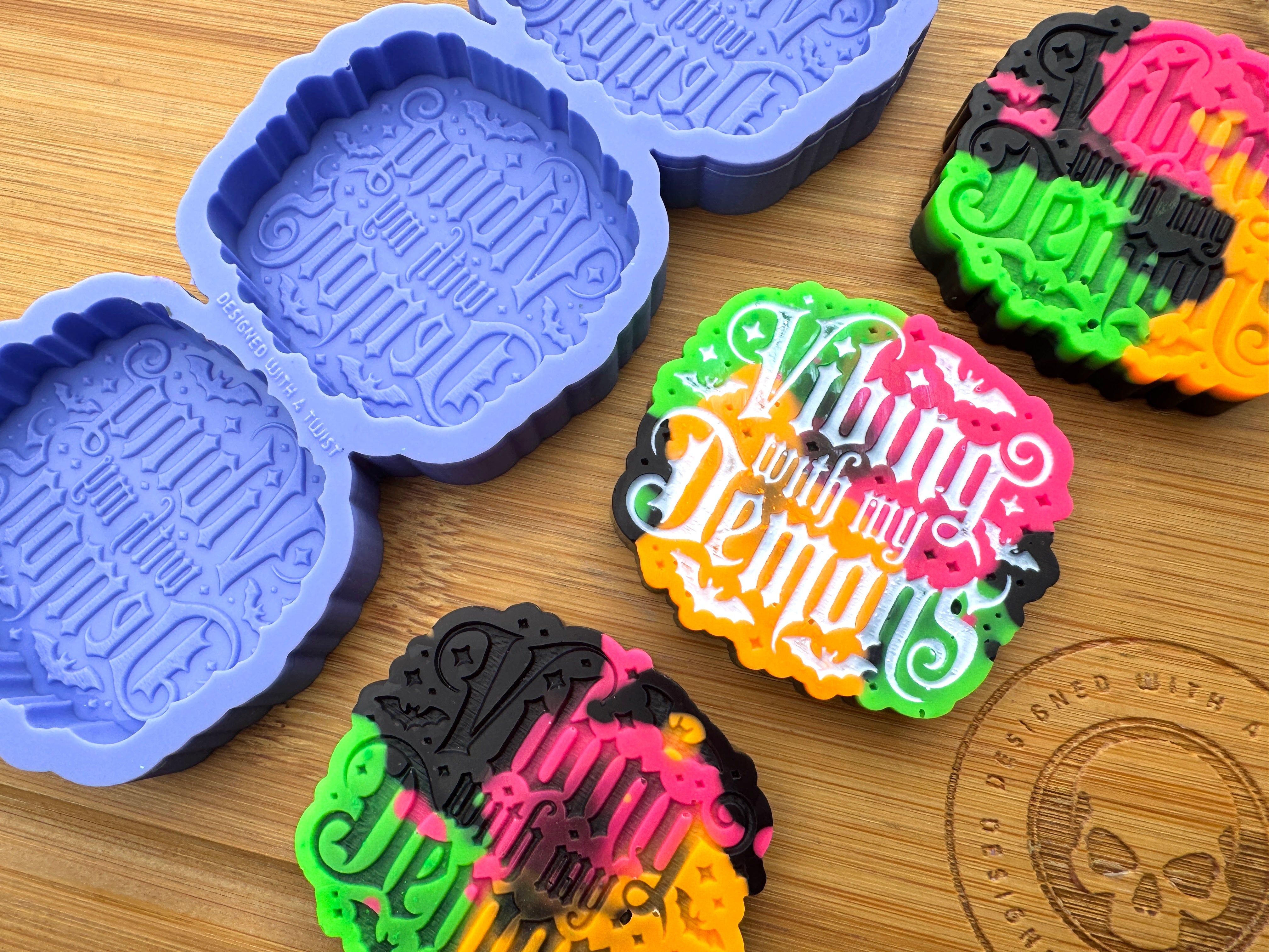 Vibing with my Demons Silicone Trio Mold