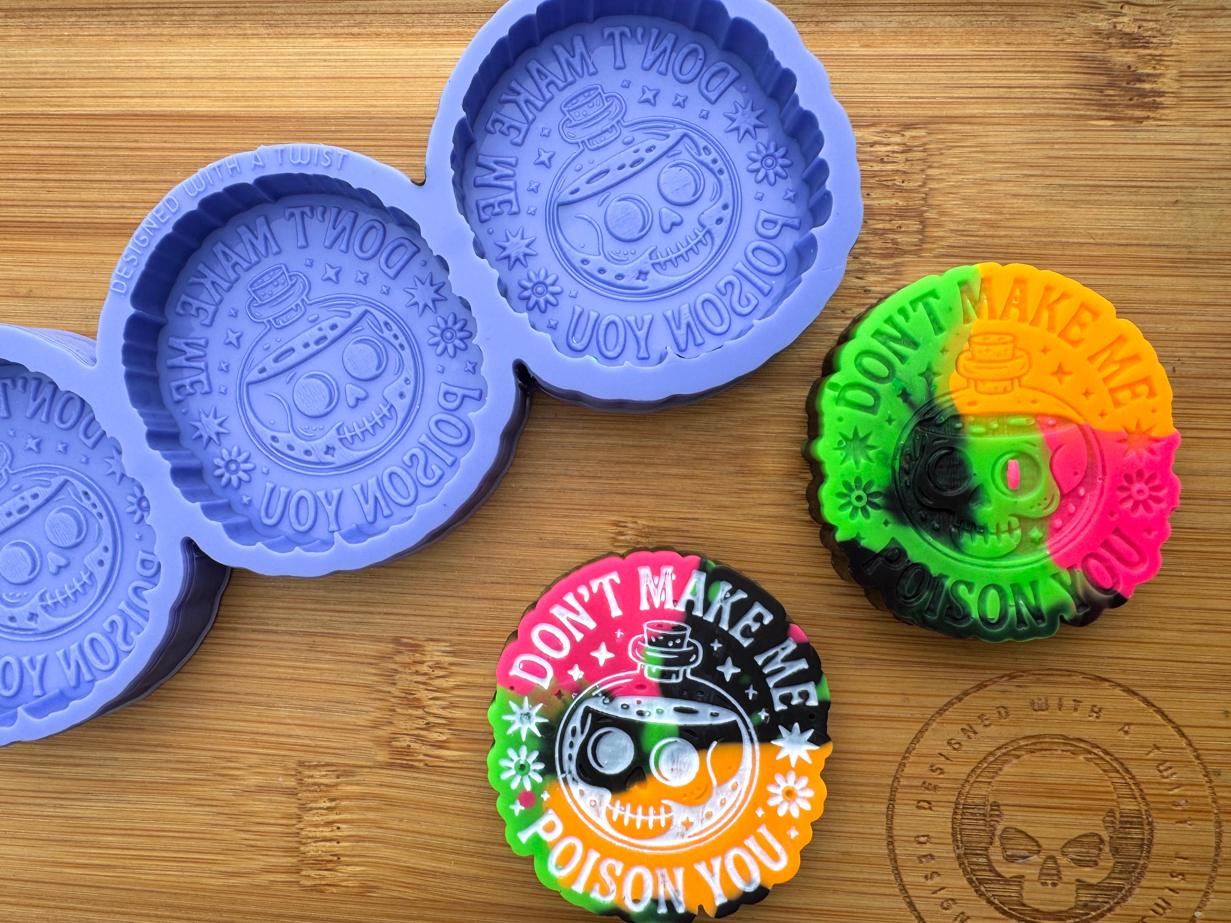 Don't Make Me Poison You Silicone Trio Mold