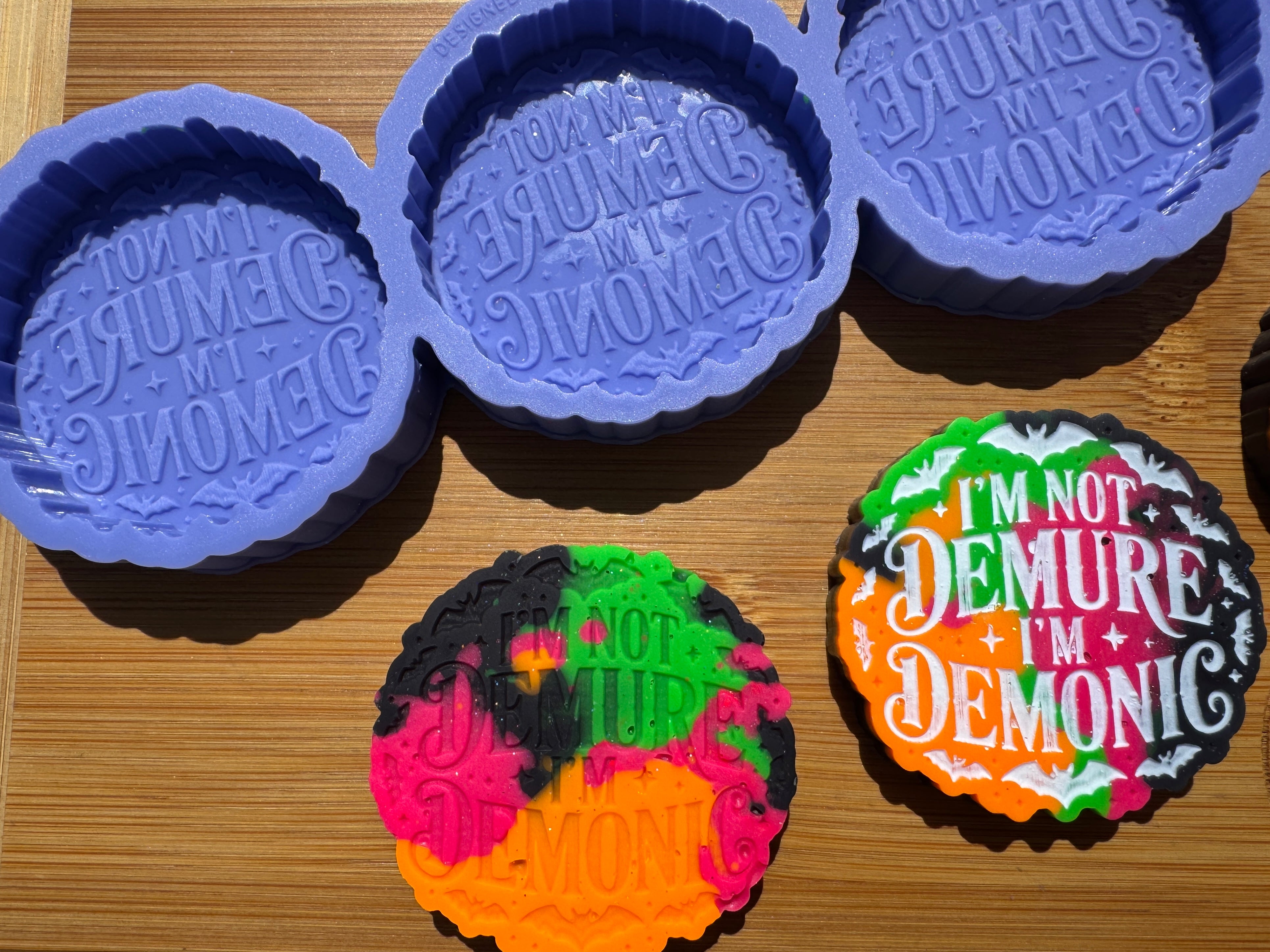 I'm Not Demure, I'm Demonic Silicone Trio Mold