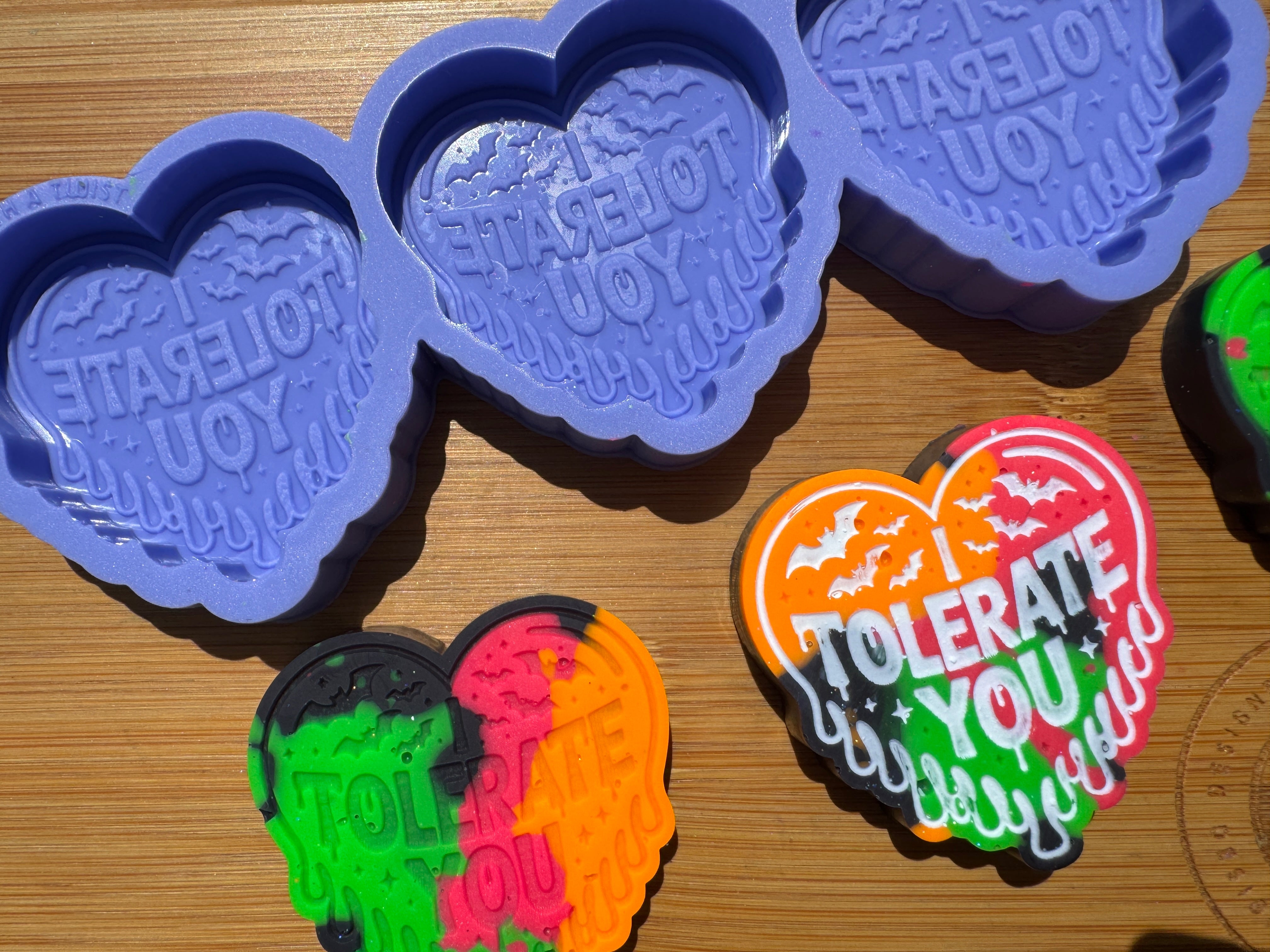 I Tolerate You Silicone Trio Mold