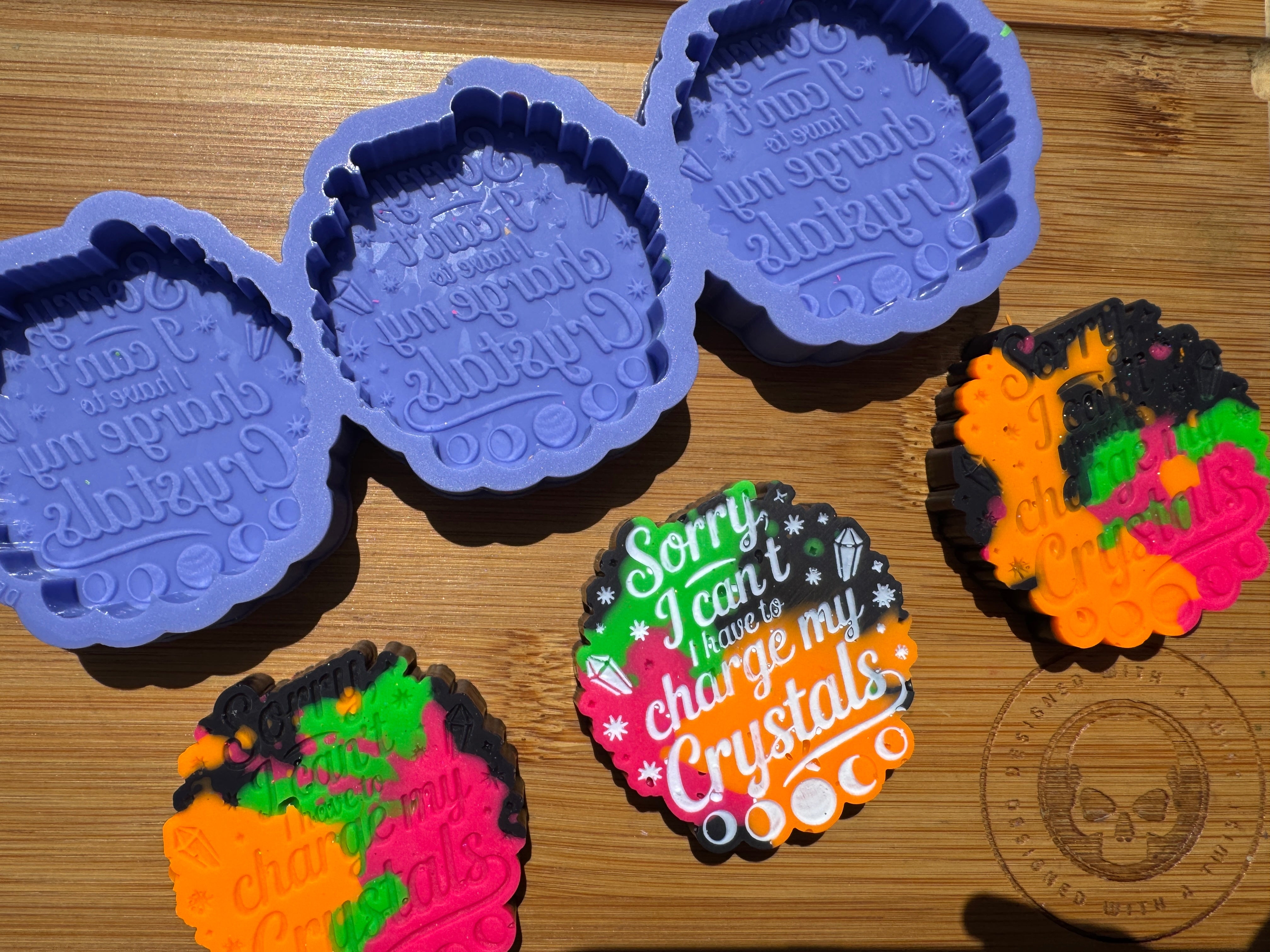 Charging My Crystals Silicone Trio Mold