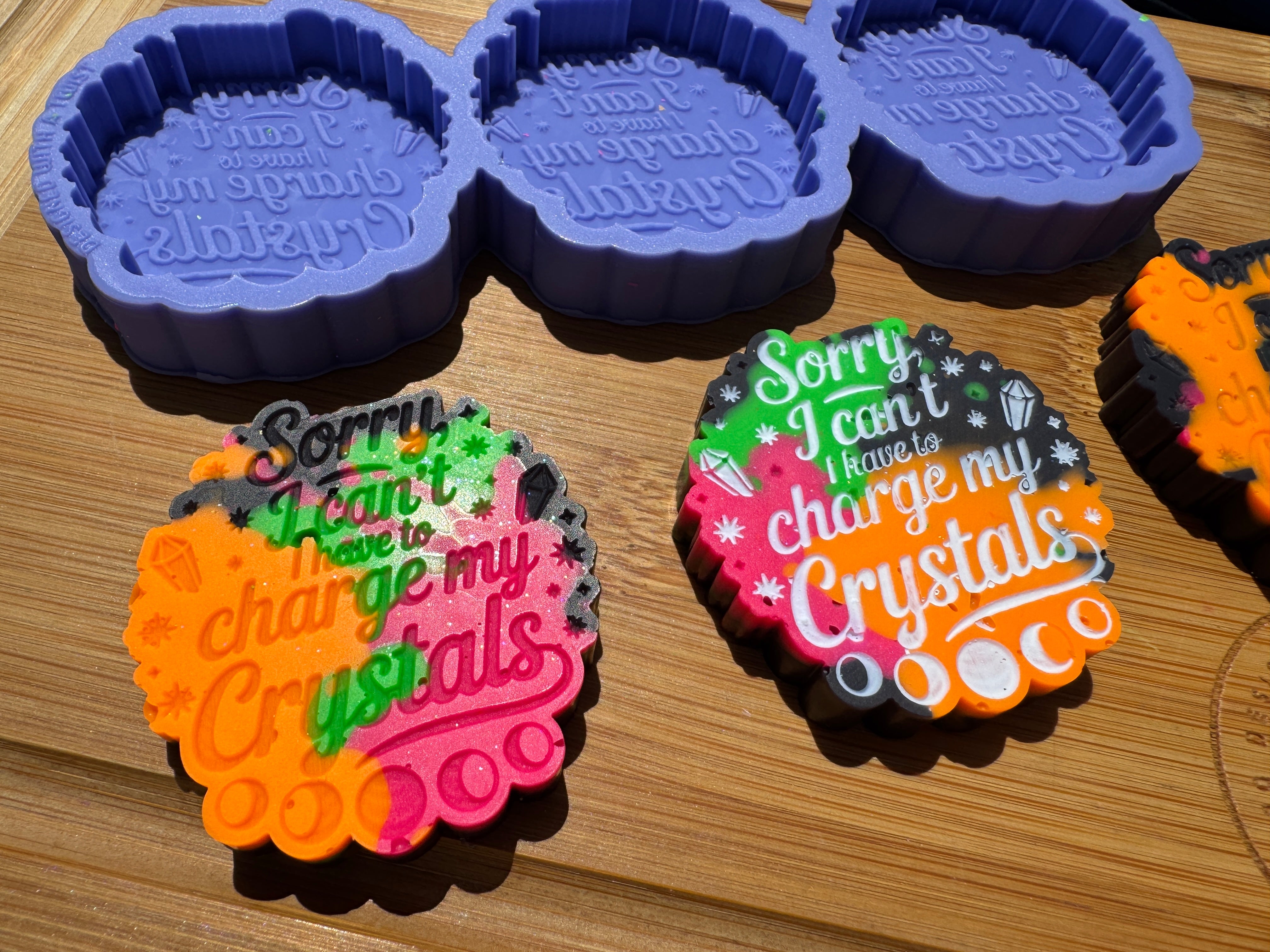Charging My Crystals Silicone Trio Mold