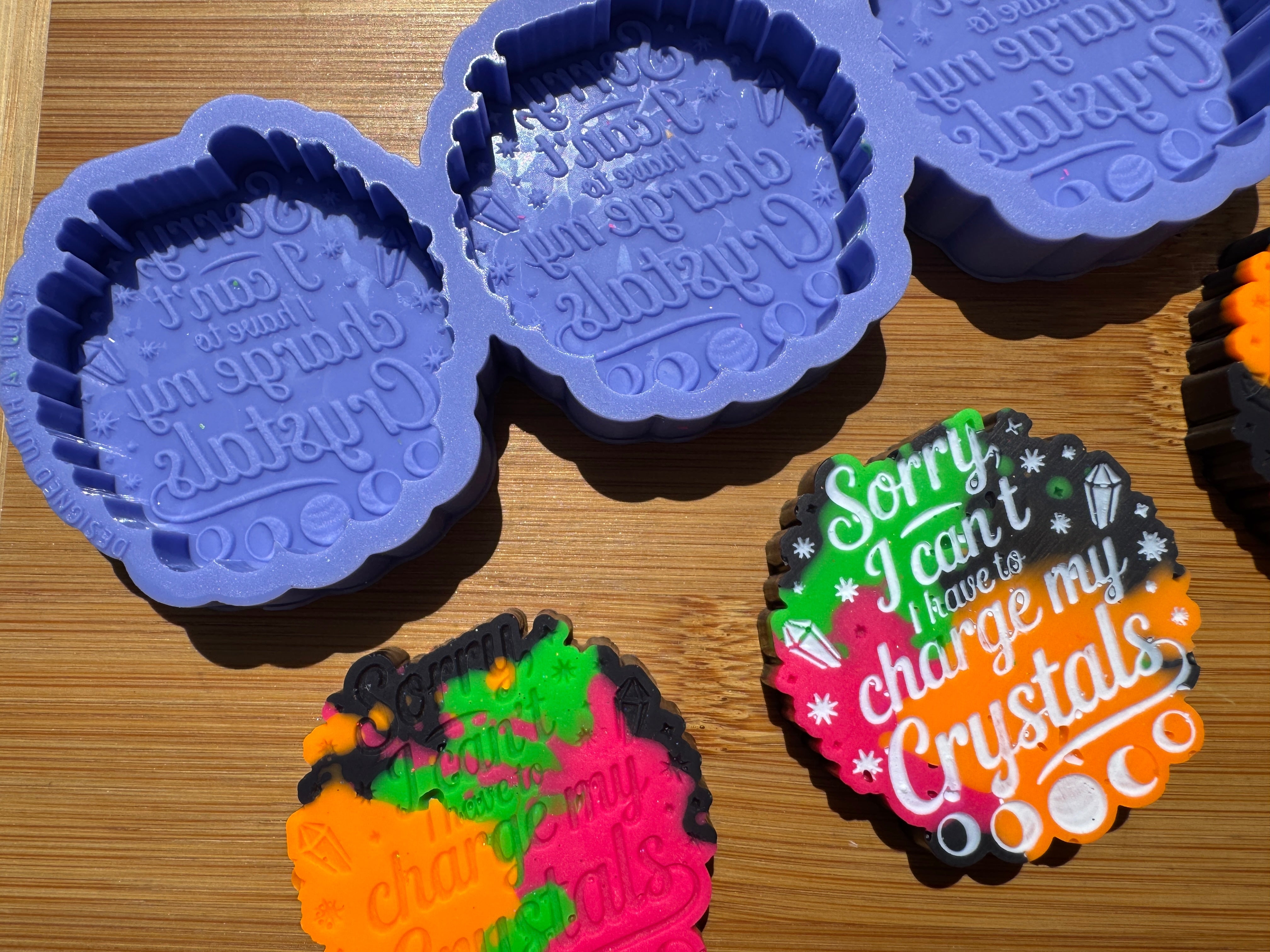 Charging My Crystals Silicone Trio Mold