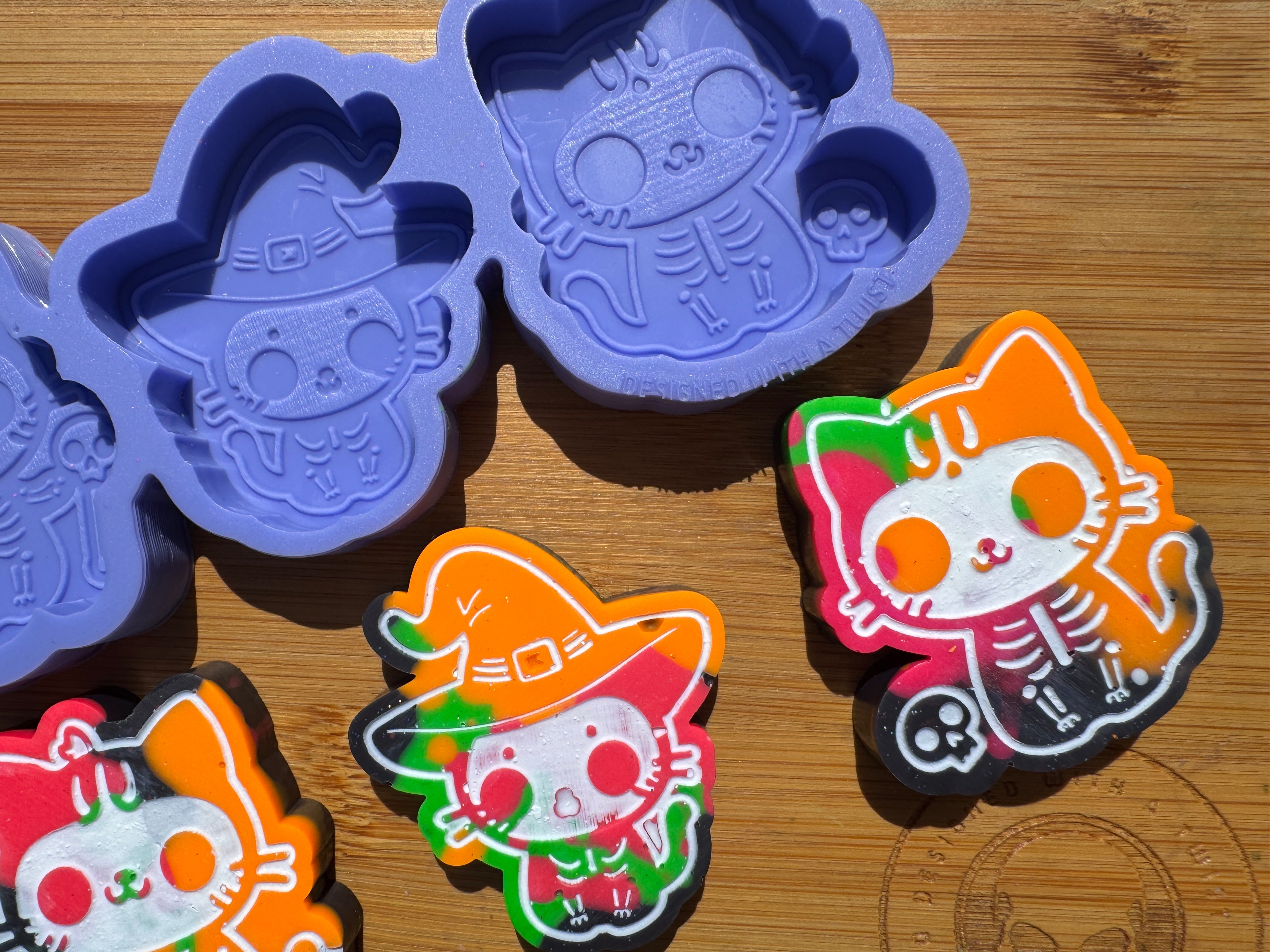 Spooky Kitties Silicone Trio Mold