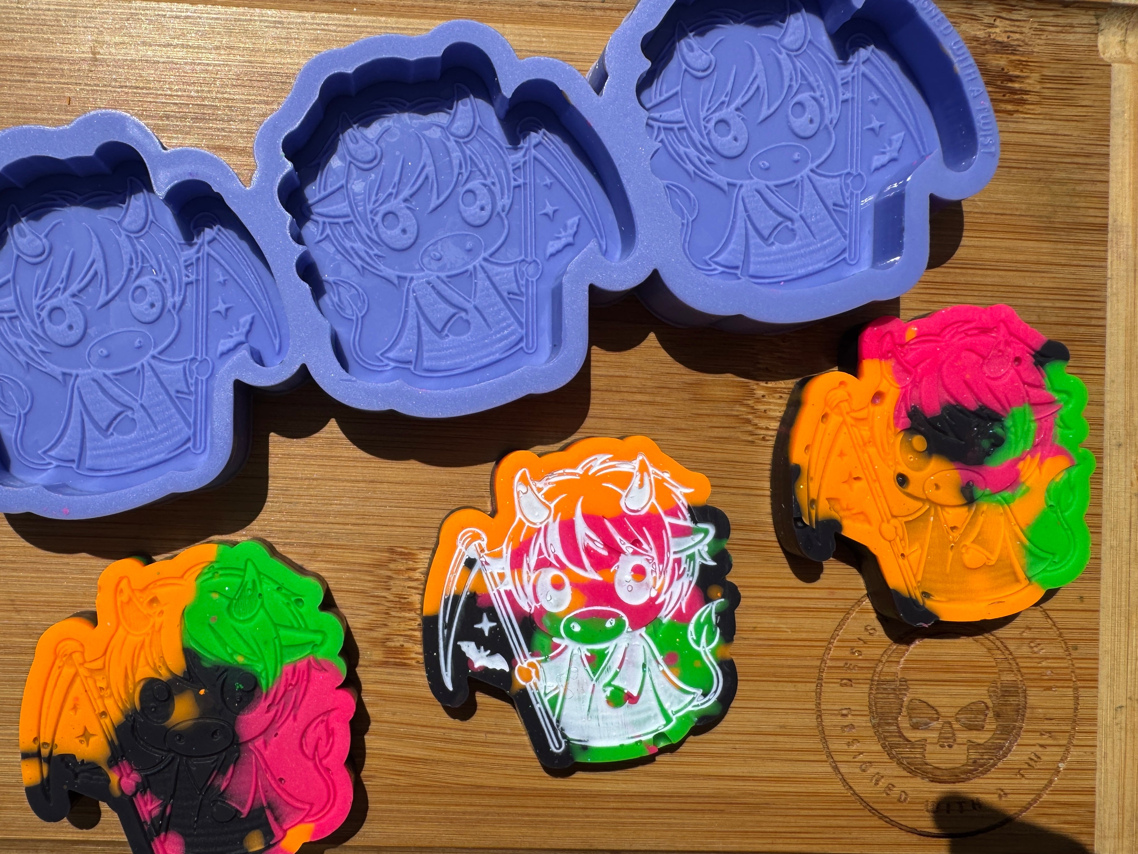 Reaper Highland Cow Silicone Trio Mold