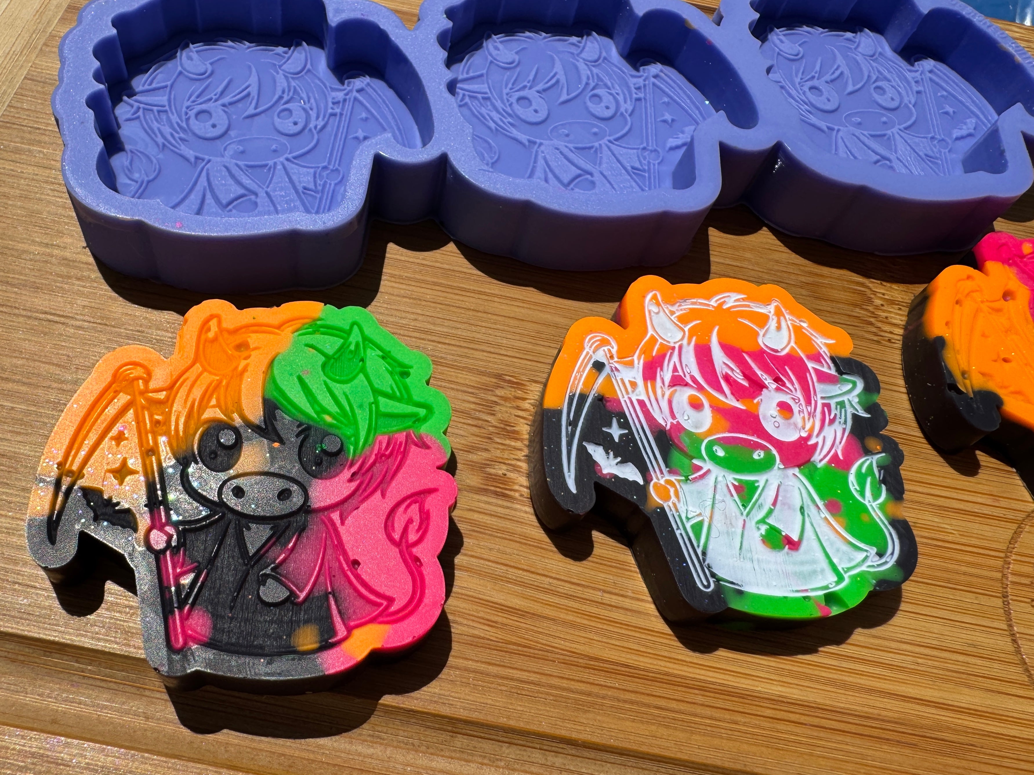 Reaper Highland Cow Silicone Trio Mold