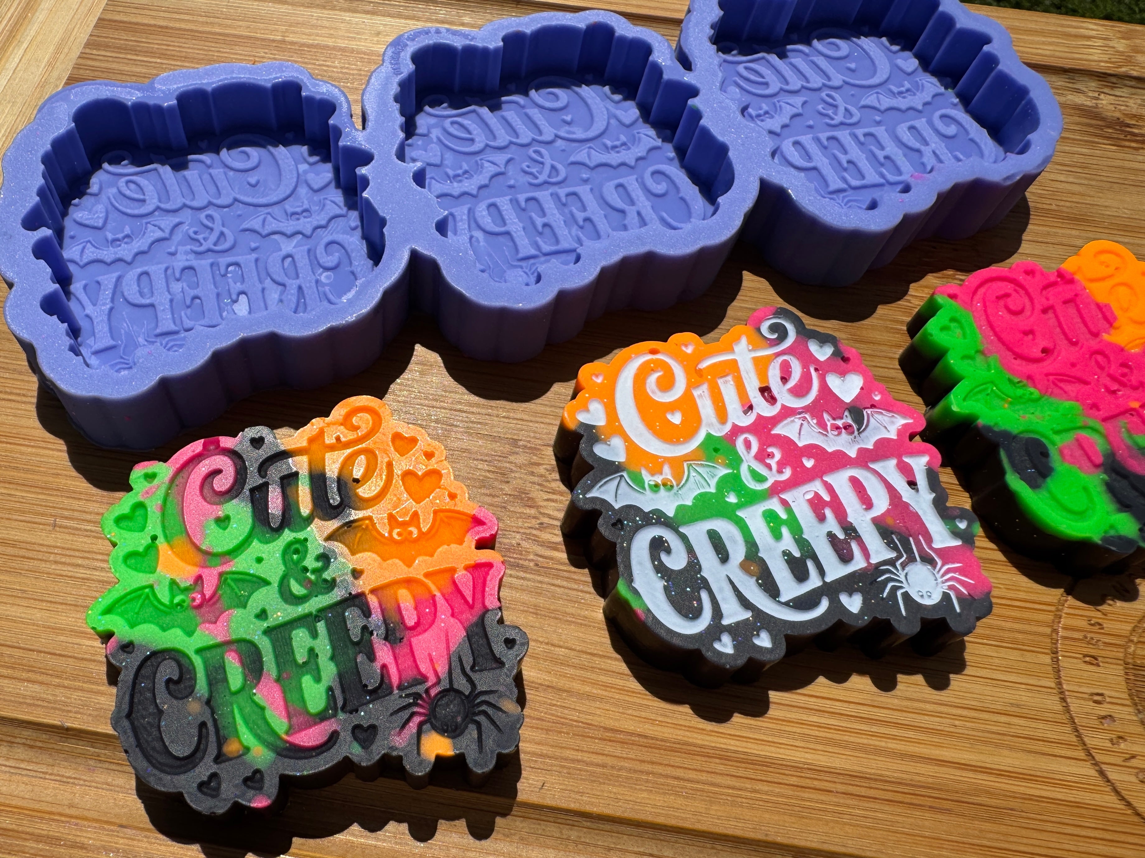 Cute & Creepy Silicone Trio Mold