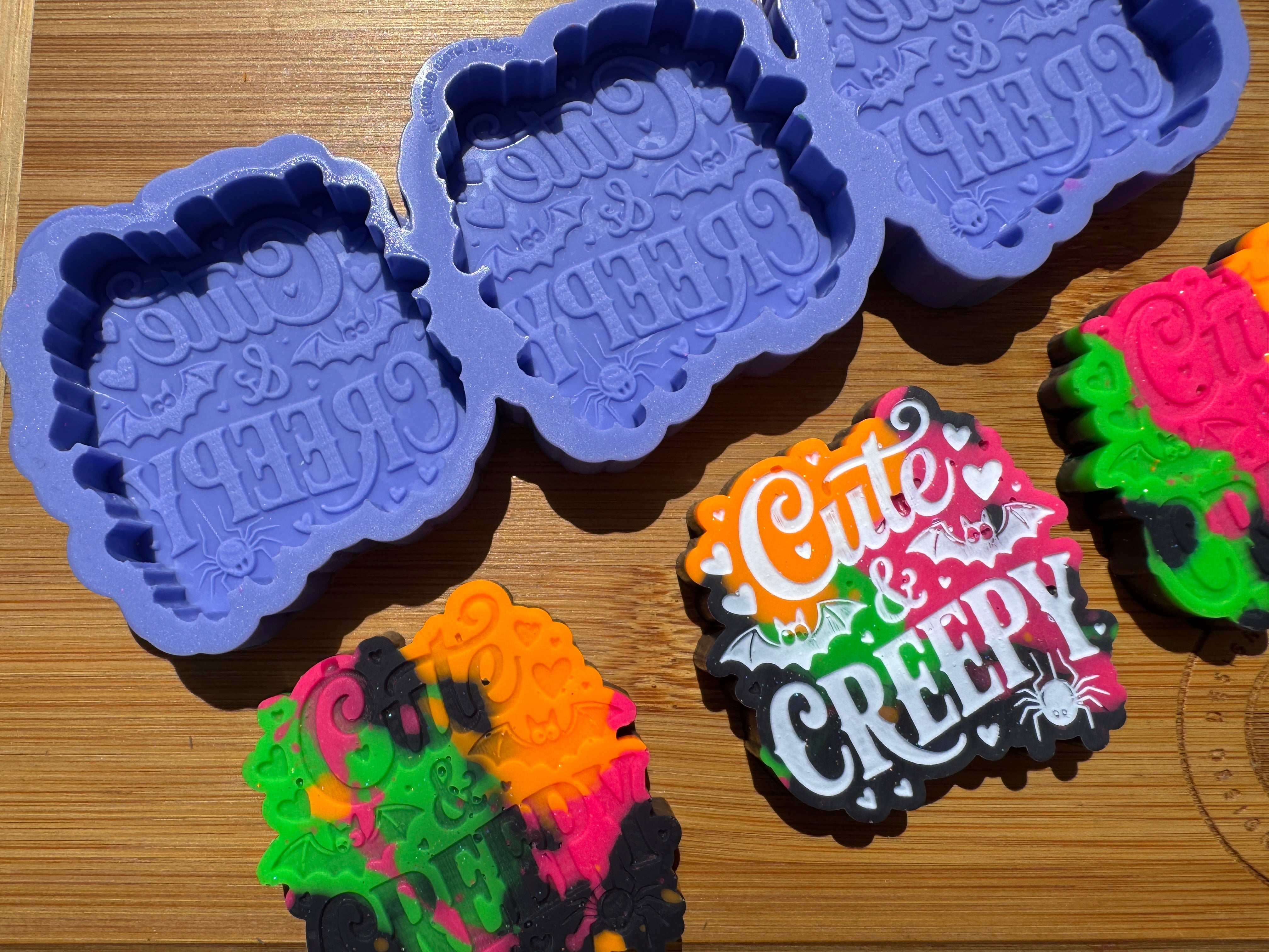 Cute & Creepy Silicone Trio Mold