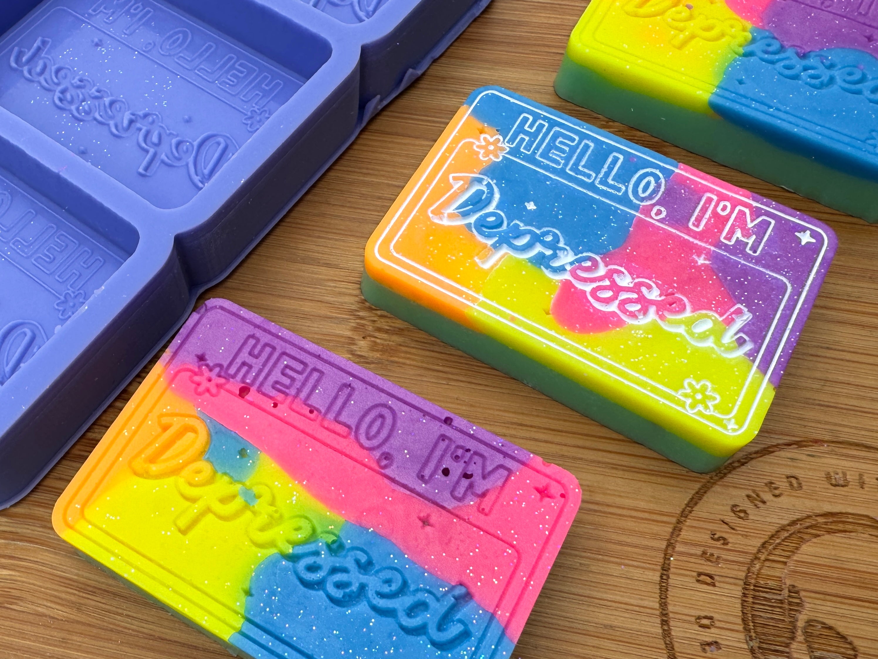 Hello, I'm Depressed Silicone Trio Mold