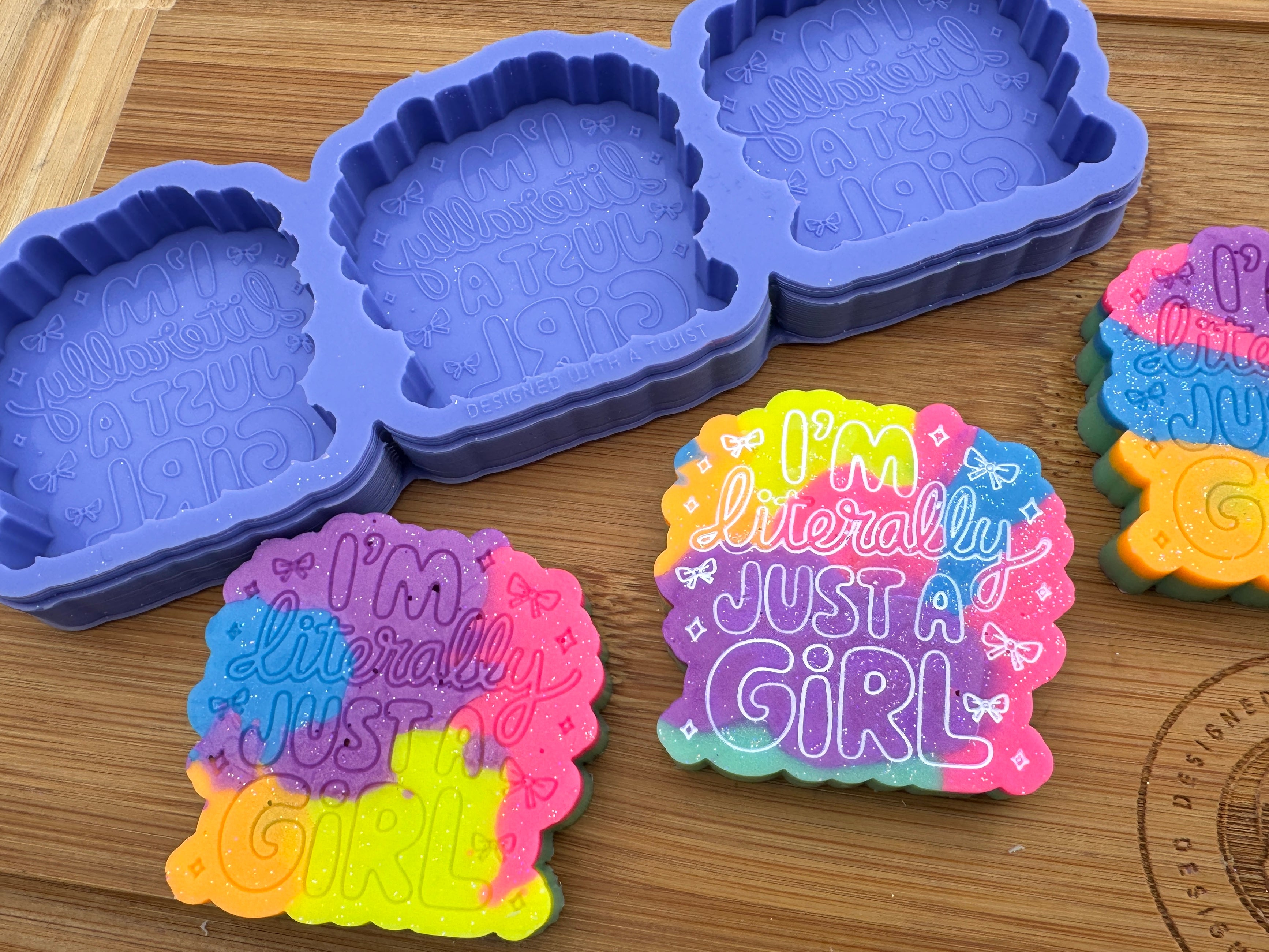 Literally Just a Girl Silicone Trio Mold