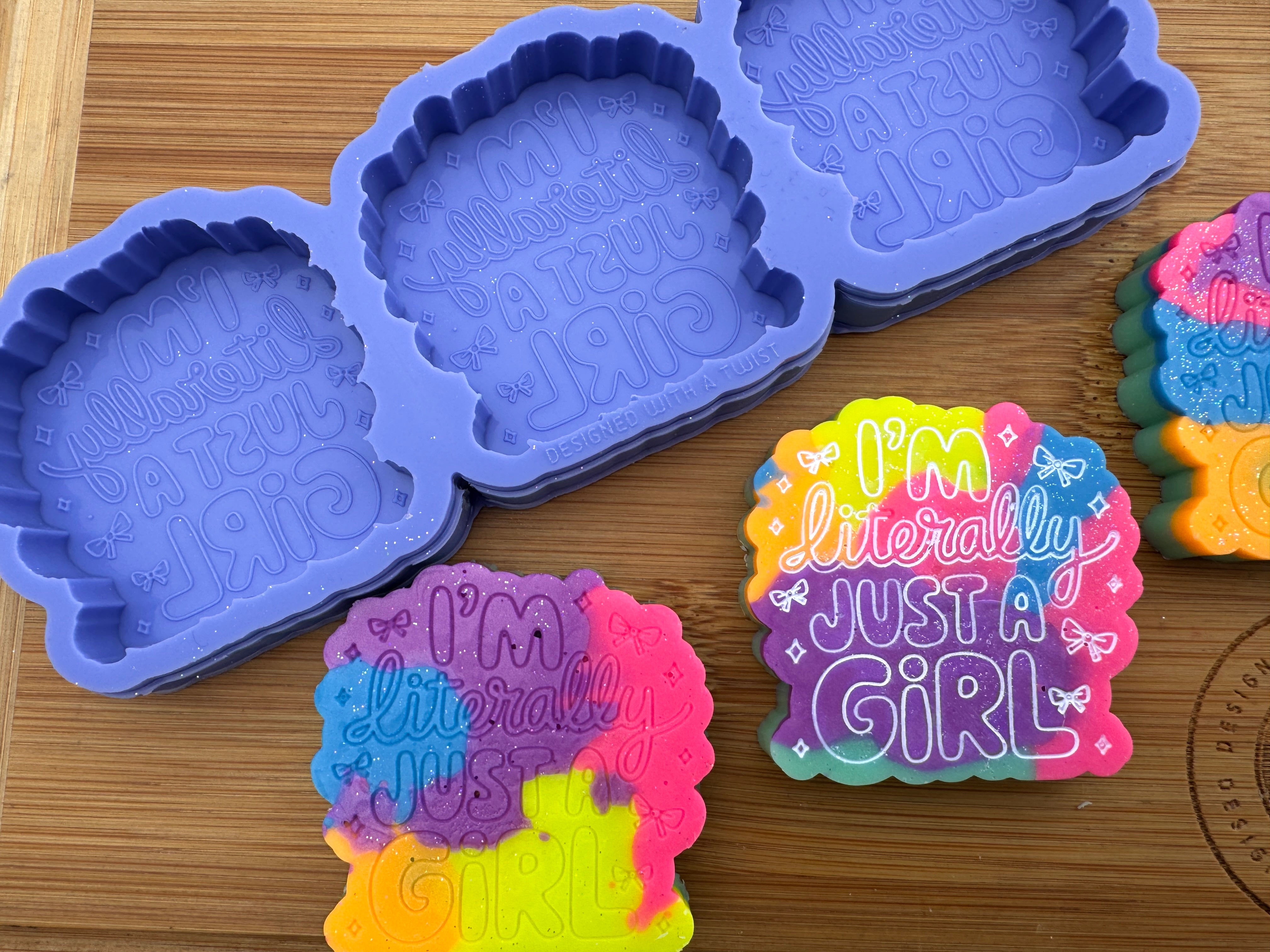Literally Just a Girl Silicone Trio Mold