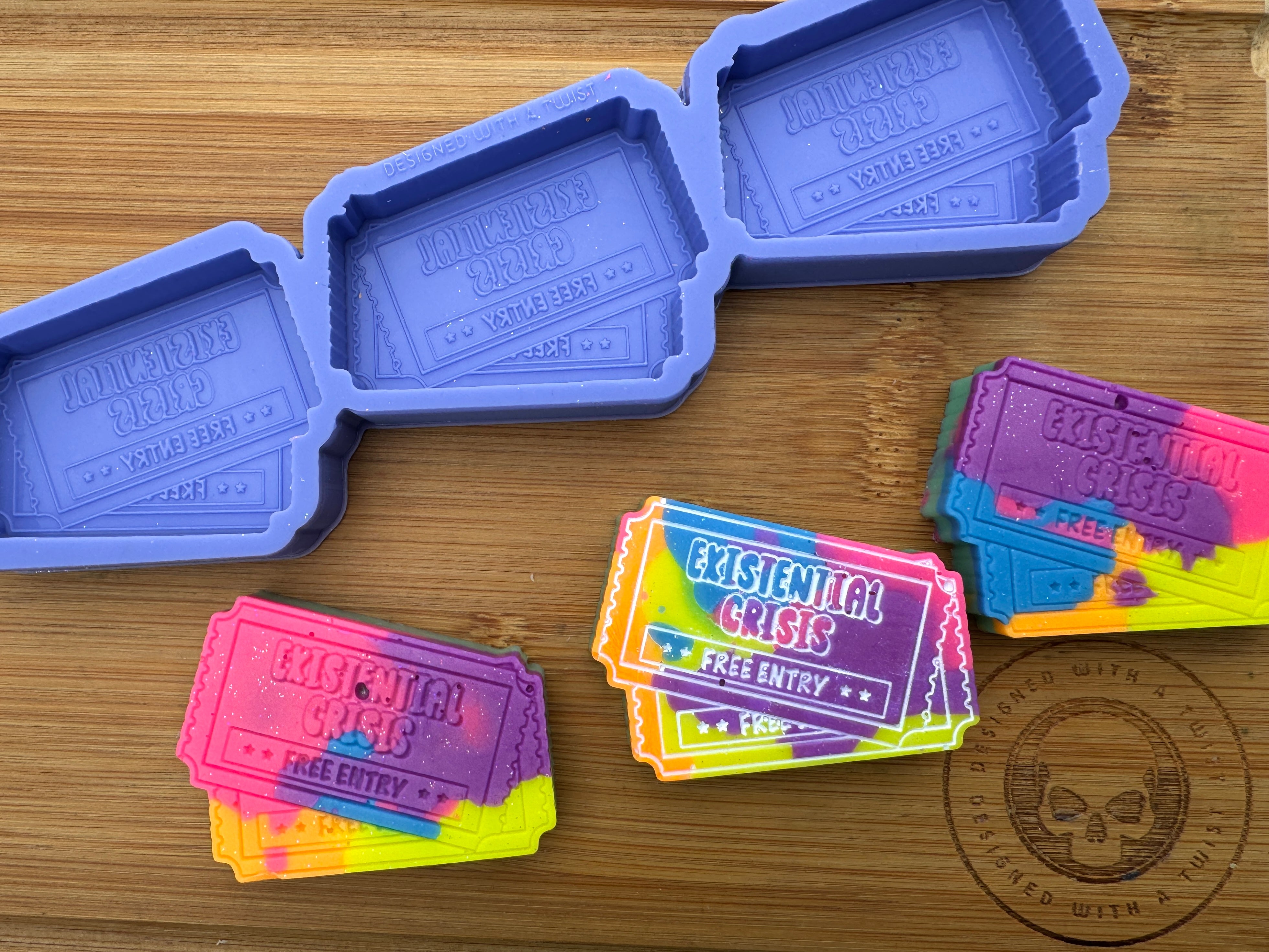 Existential Crisis Ticket Silicone Trio Mold