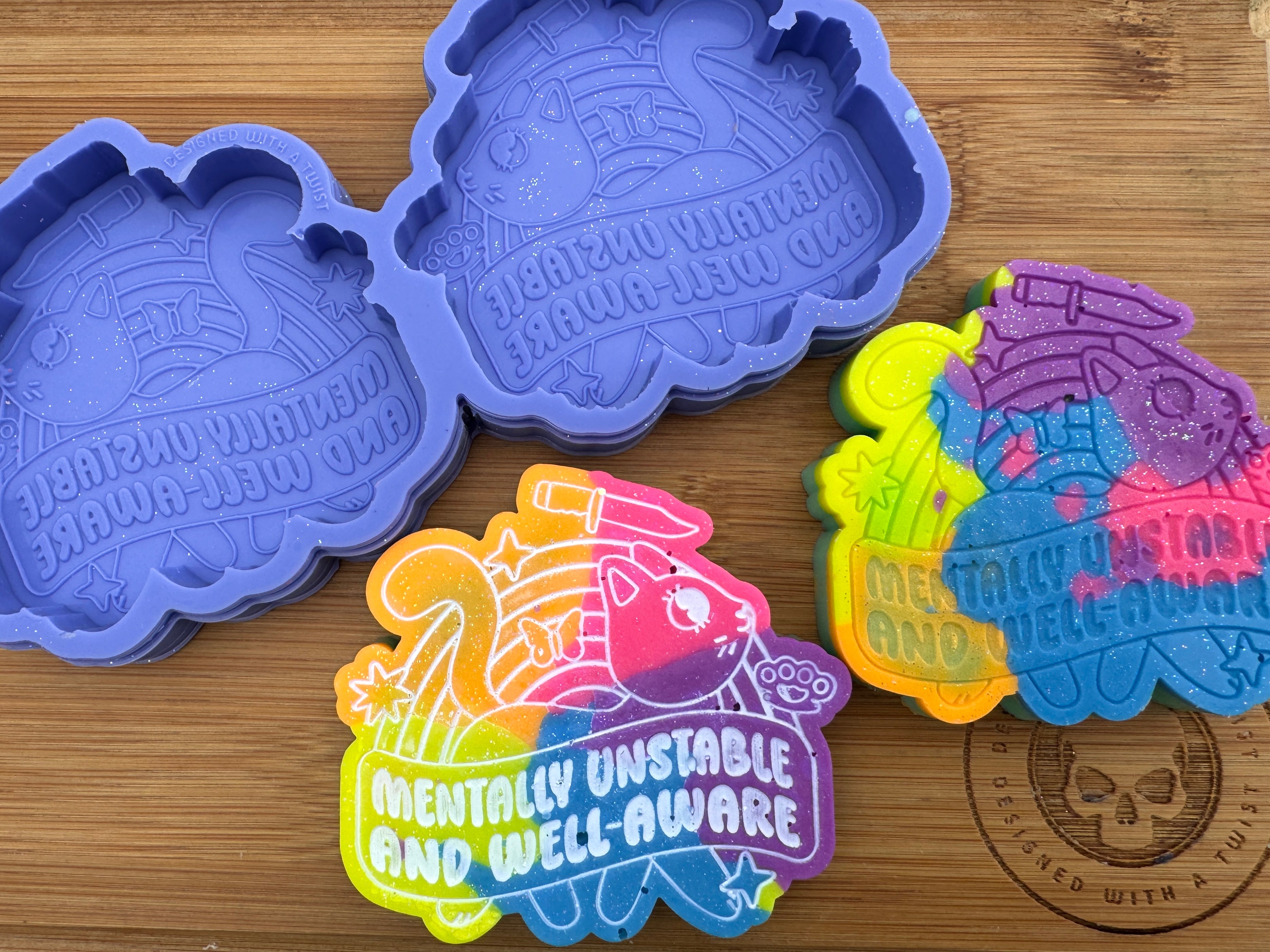 Mentally Unstable Silicone Duo Mold