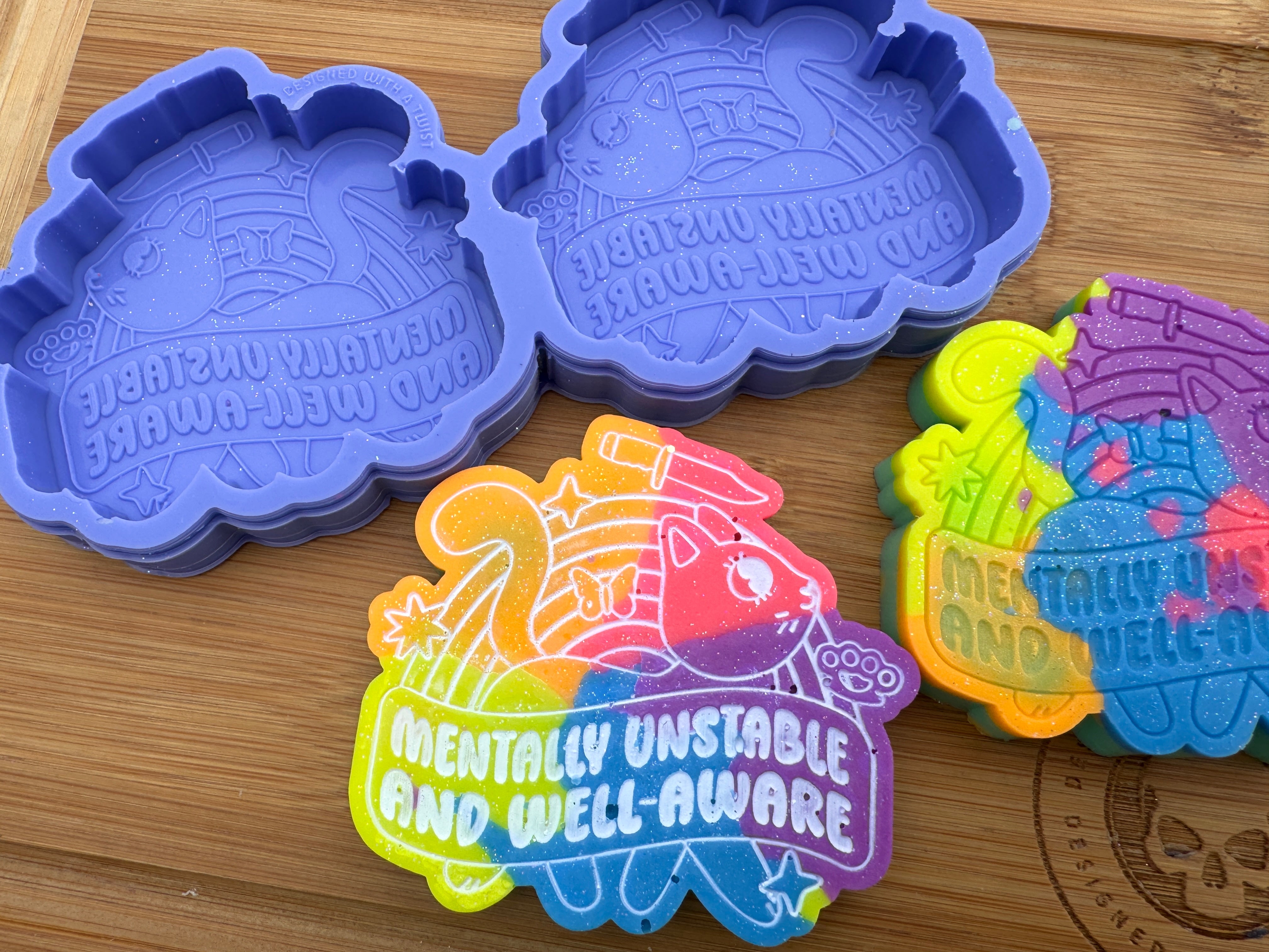 Mentally Unstable Silicone Duo Mold