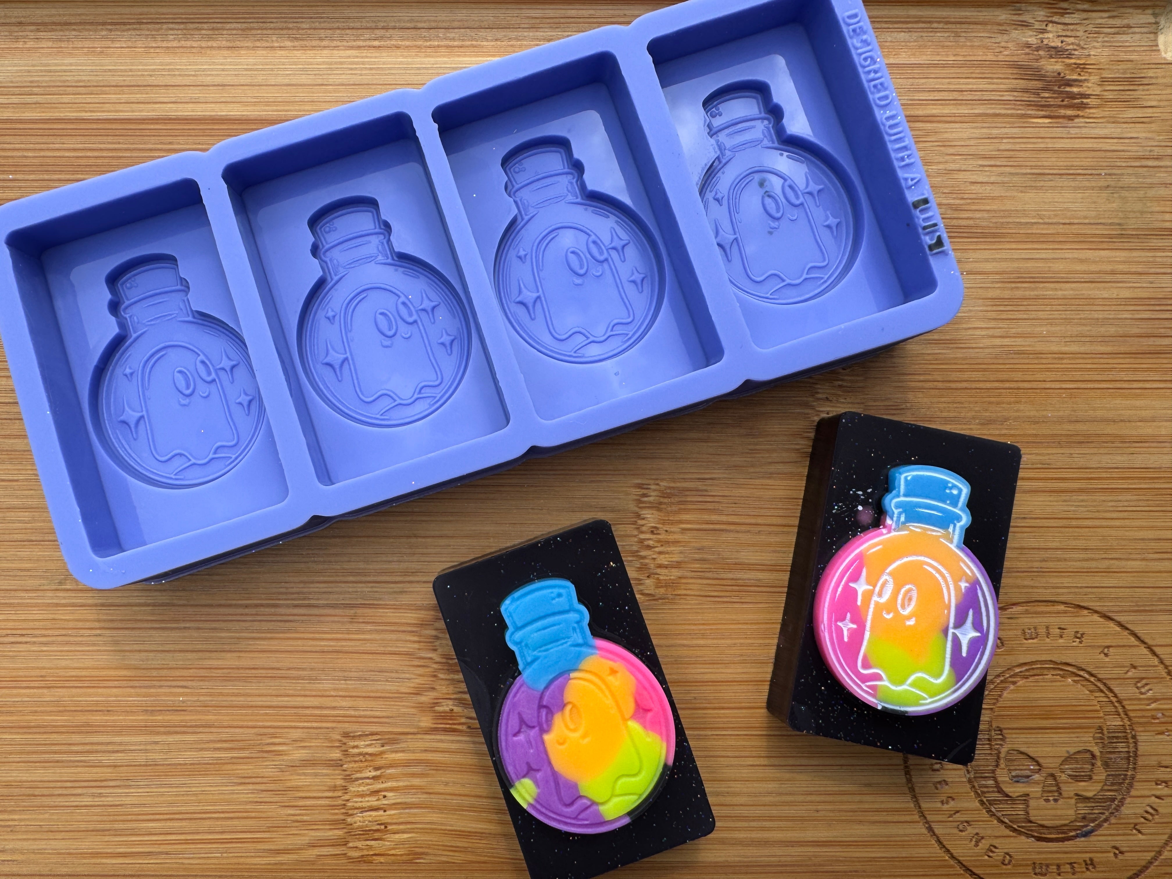 Ghost in a Bottle Silicone Mold - HoBa Edition