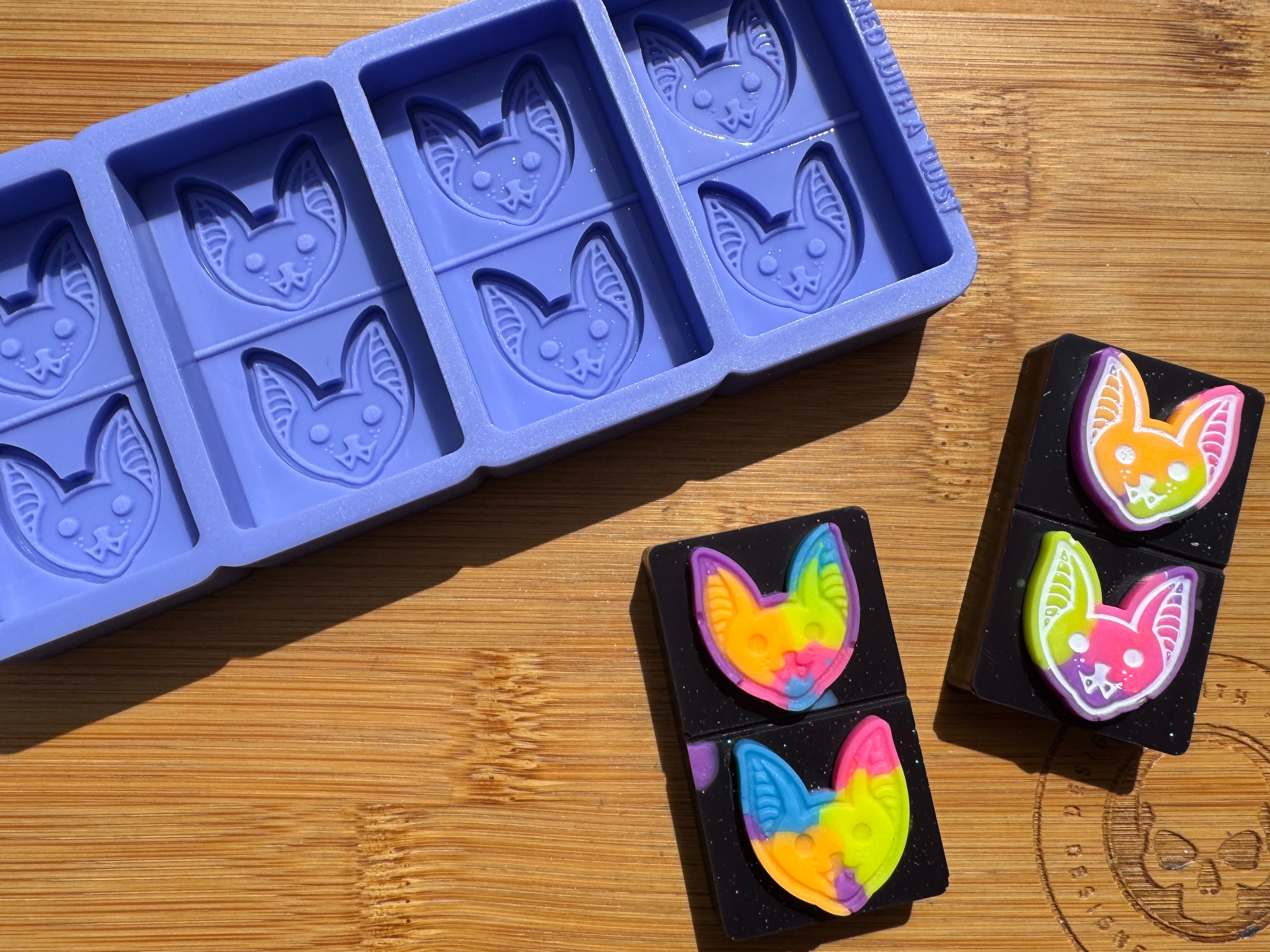 Cute Vampire Bat Face Silicone Mold - HoBa Edition