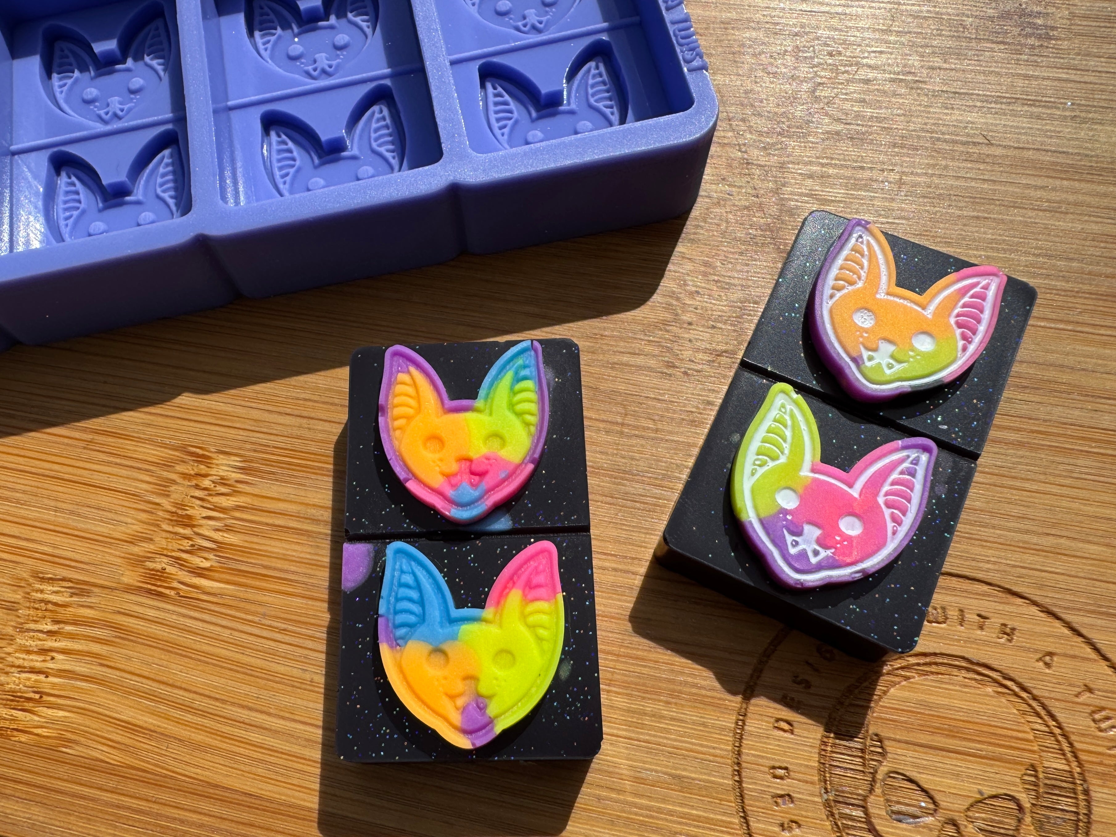 Cute Vampire Bat Face Silicone Mold - HoBa Edition