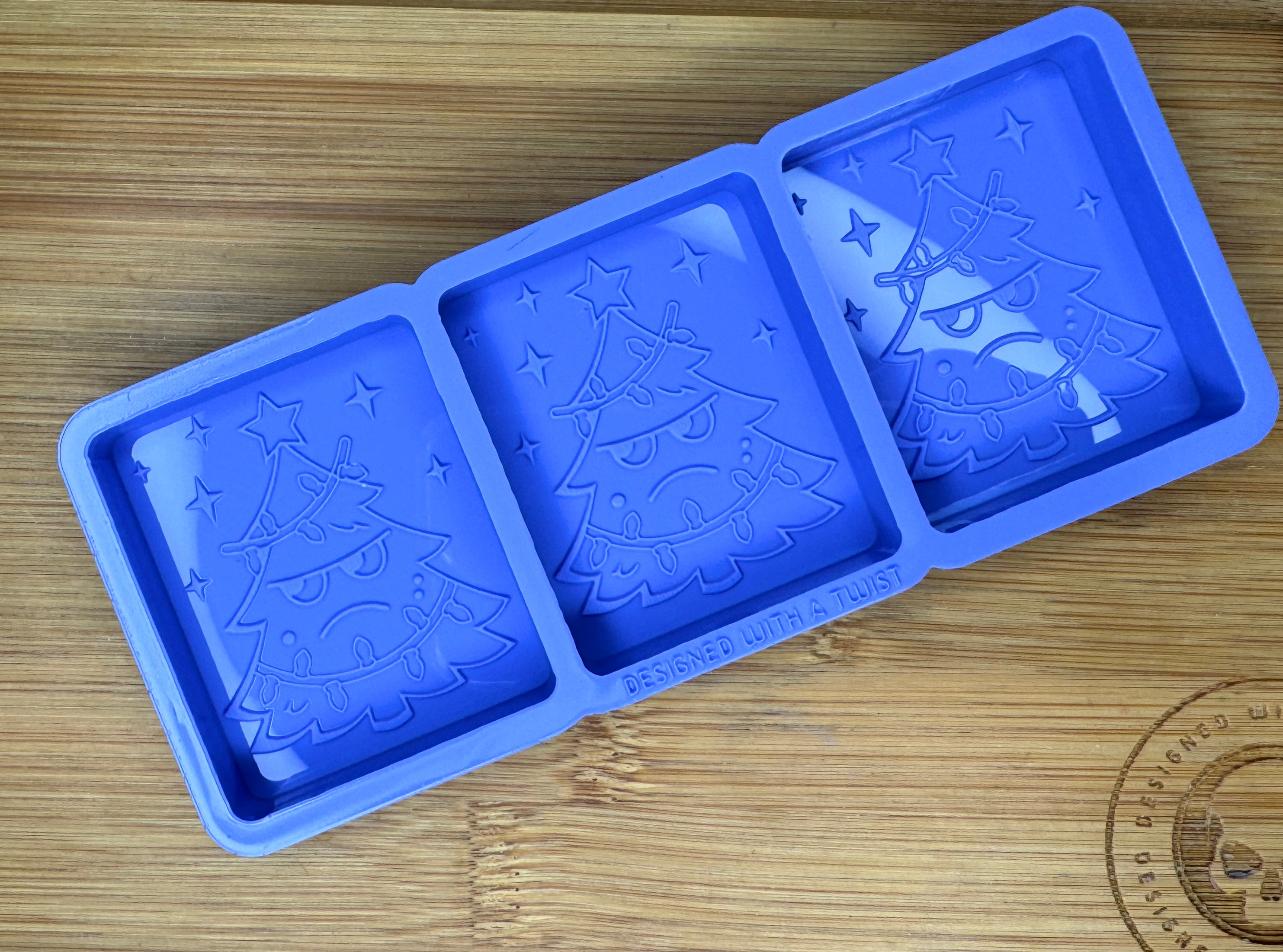 Angry Christmas Tree Silicone Trio Mold