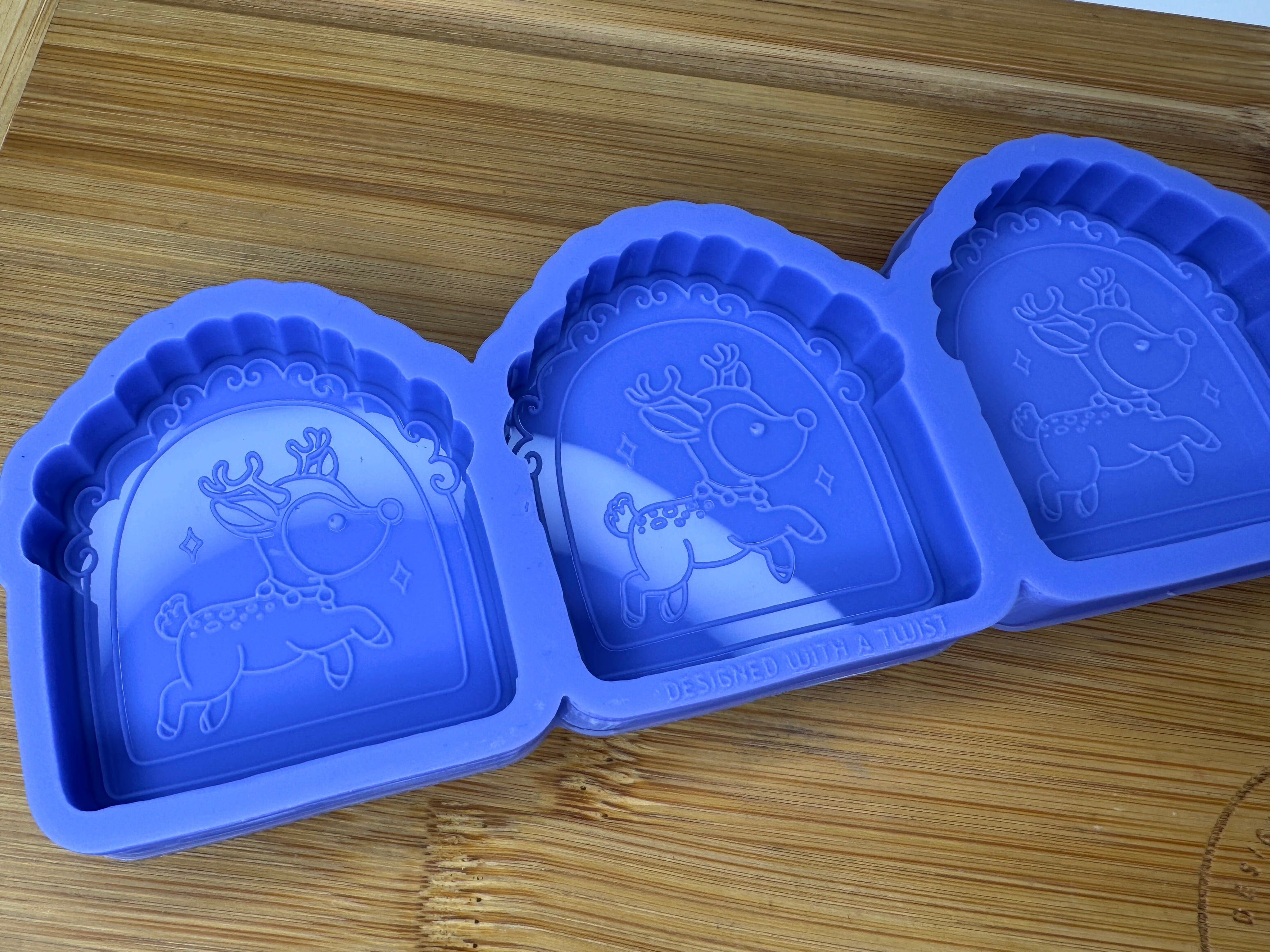 Reindeer Frame Silicone Trio Mold