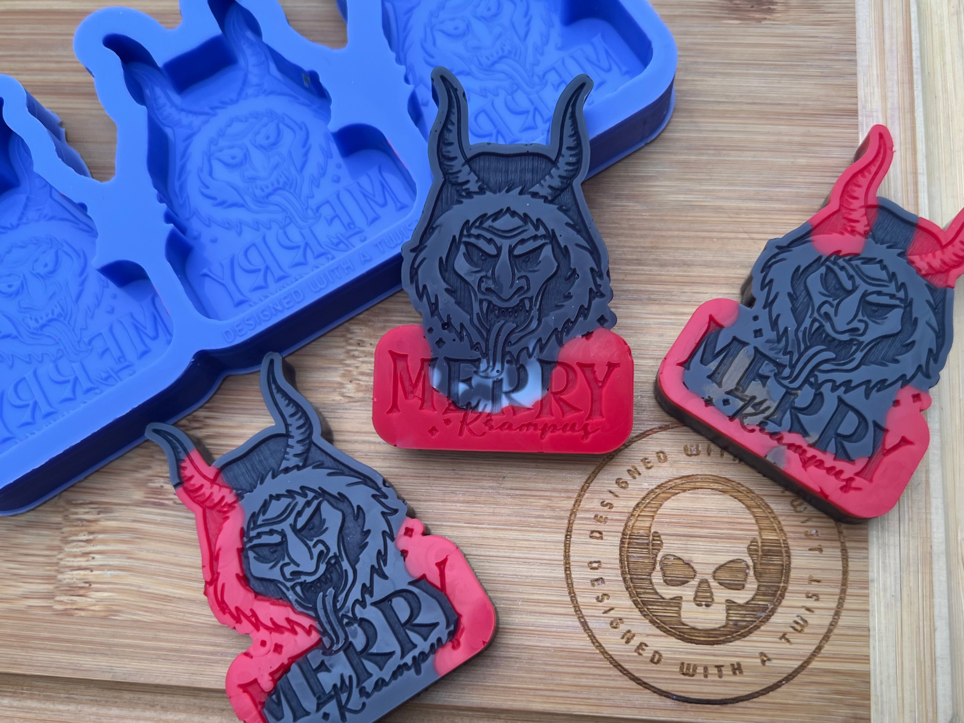 Merry Krampus Wax Melt Silicone Mold