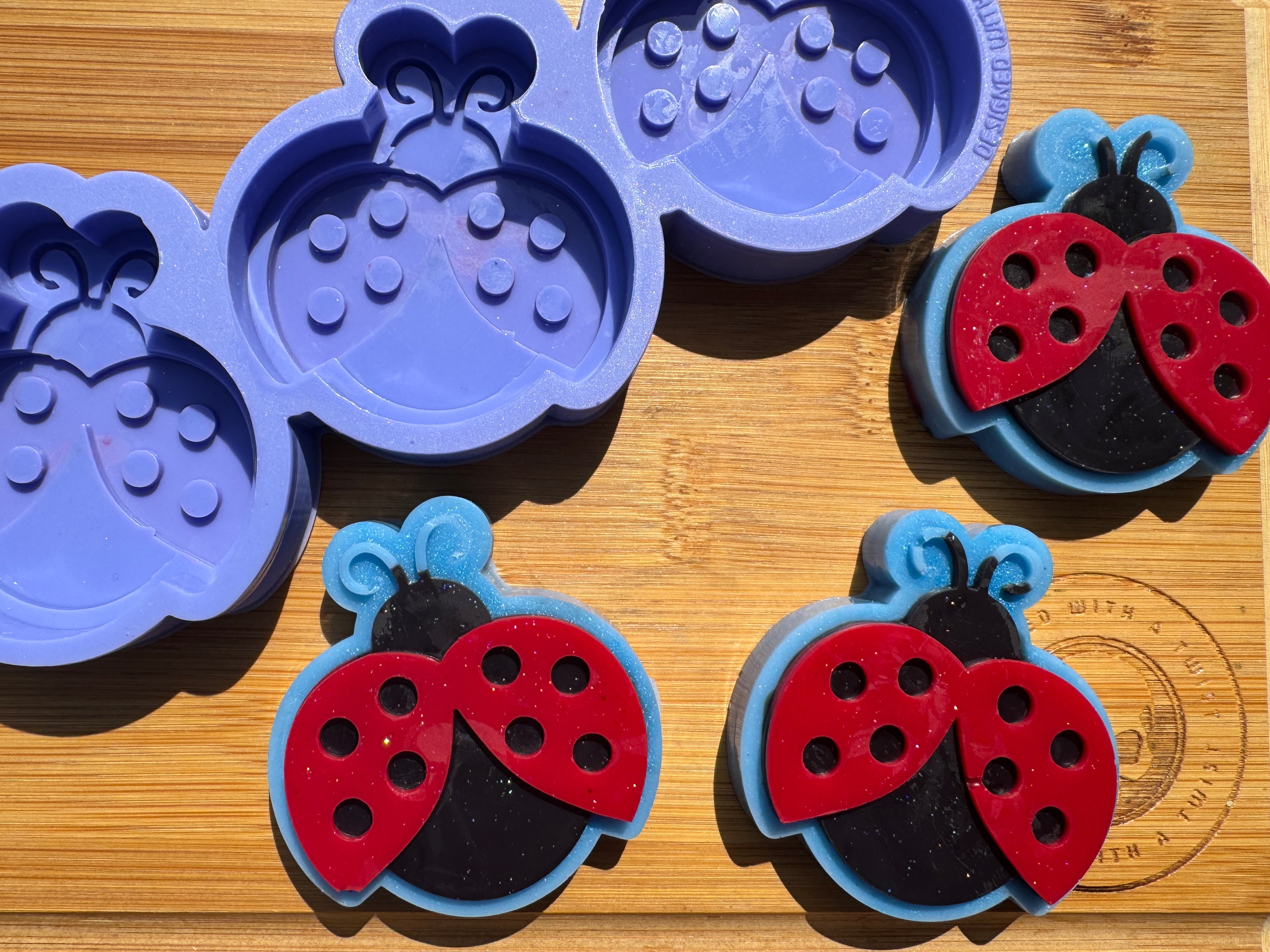 Lady Bird Silicone Mold Trio