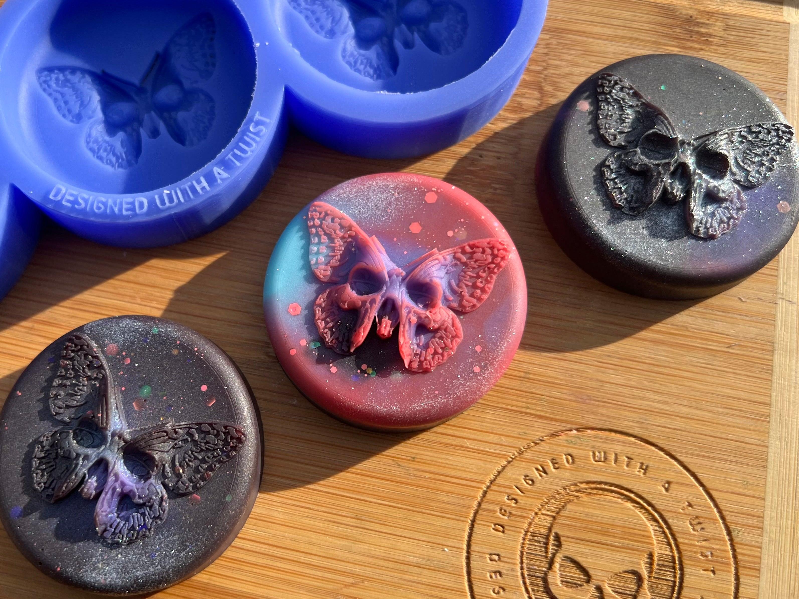 Gothic Butterfly Silicone Mold - Designed with a Twist - Top quality silicone molds made in the UK.