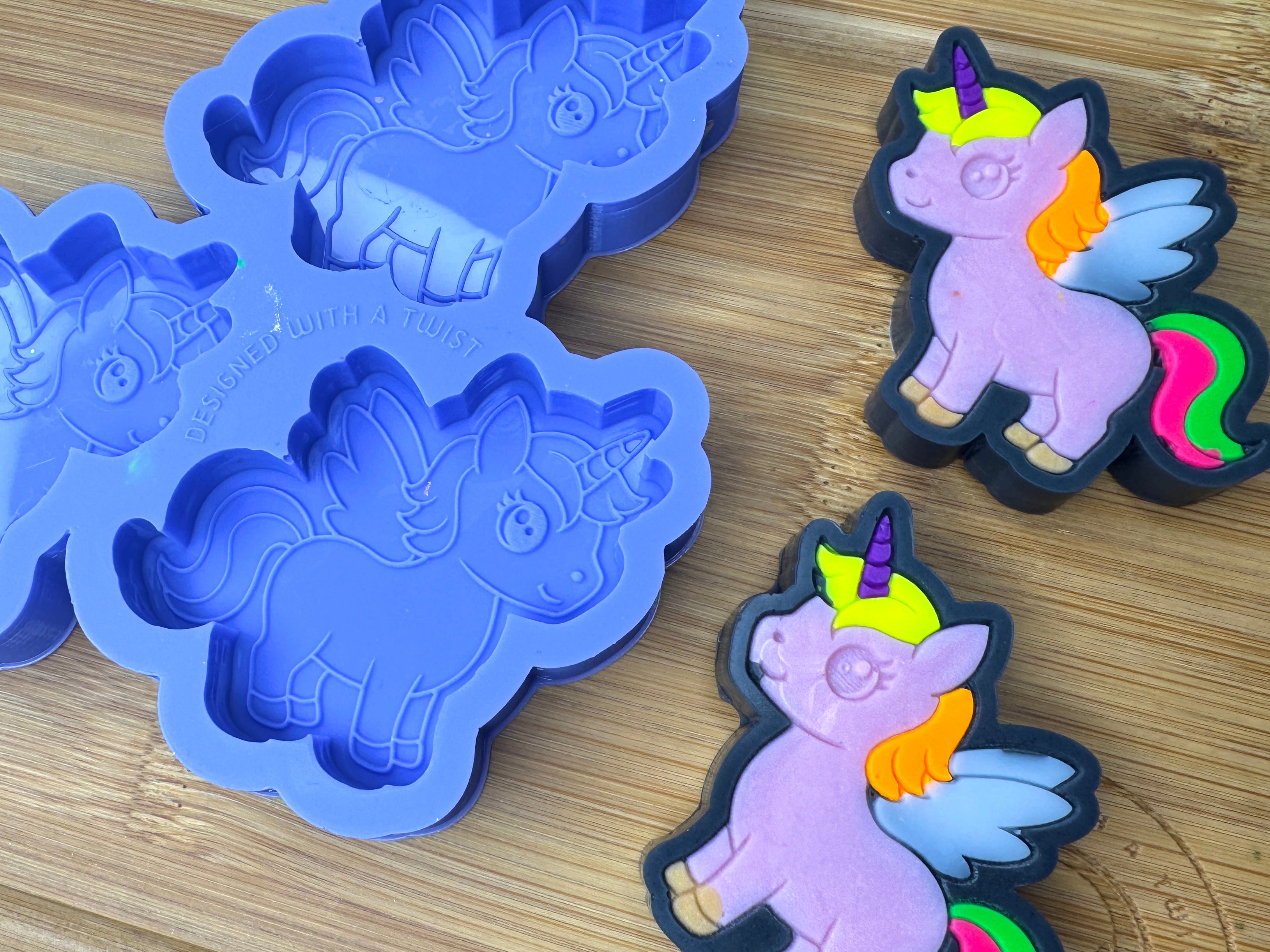 Cute Unicorn Silicone Mold Trio