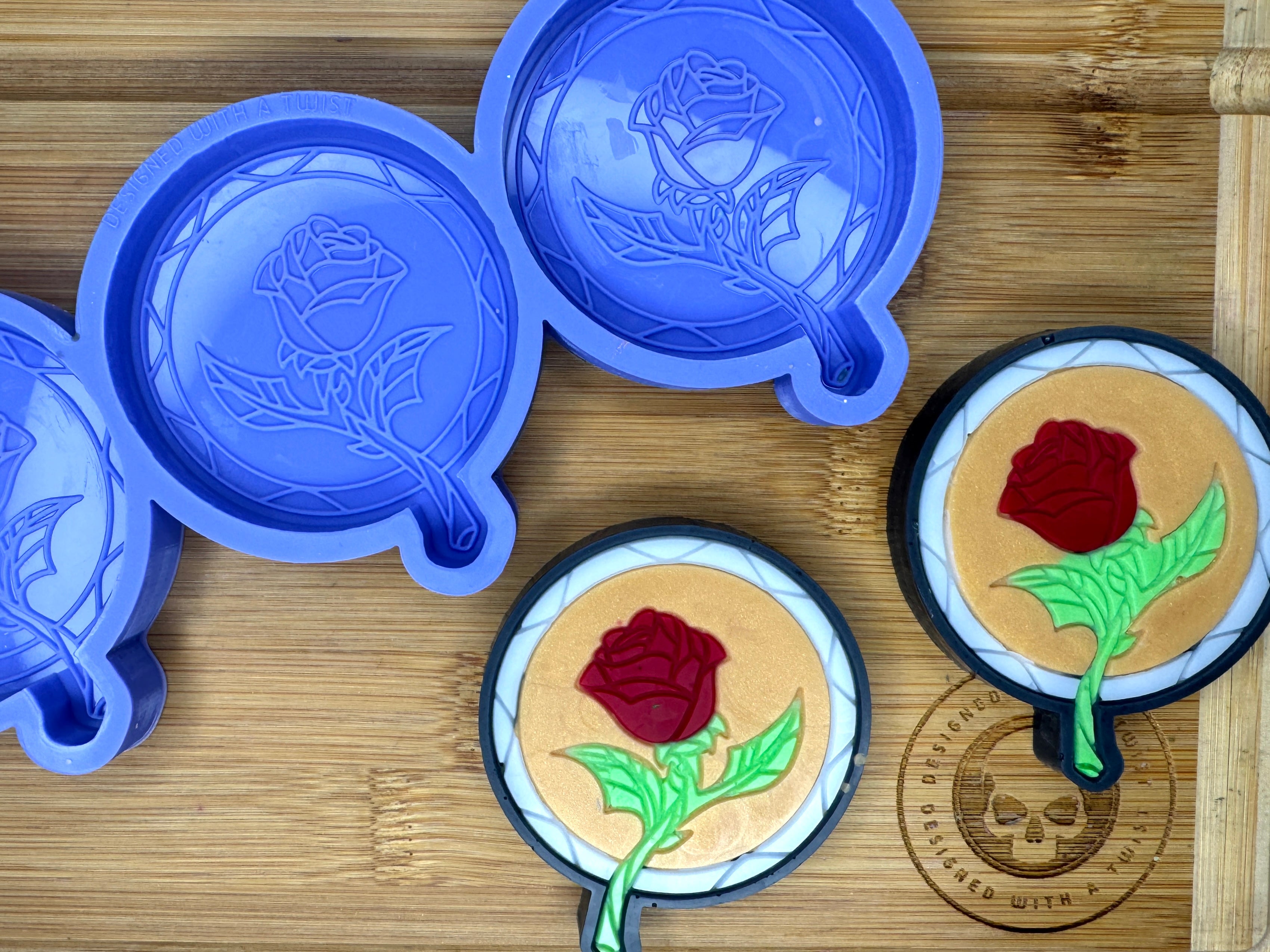Enchanted Rose Silicone Mold Trio