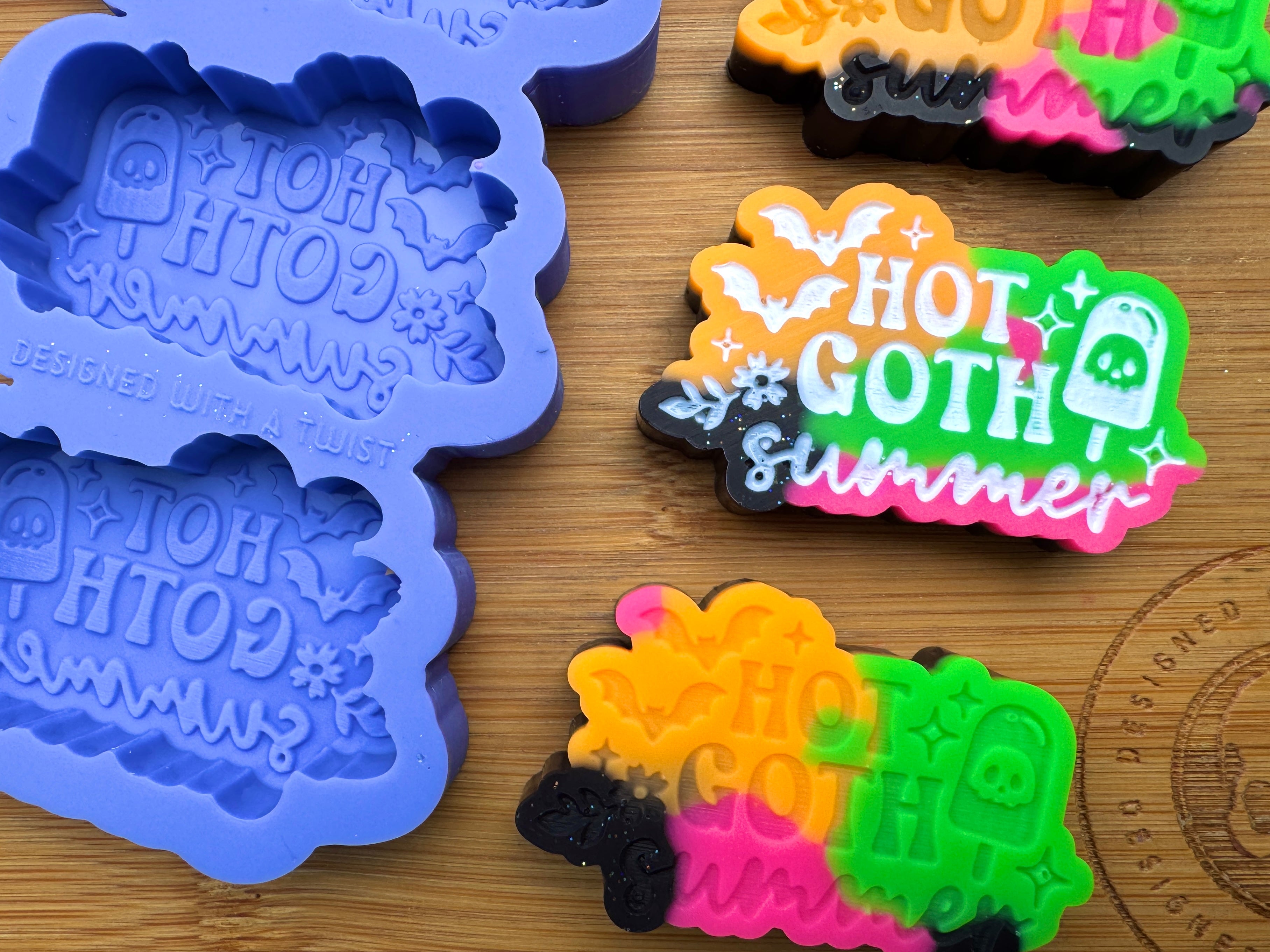 Hot Goth Summer Silicone Trio Mold