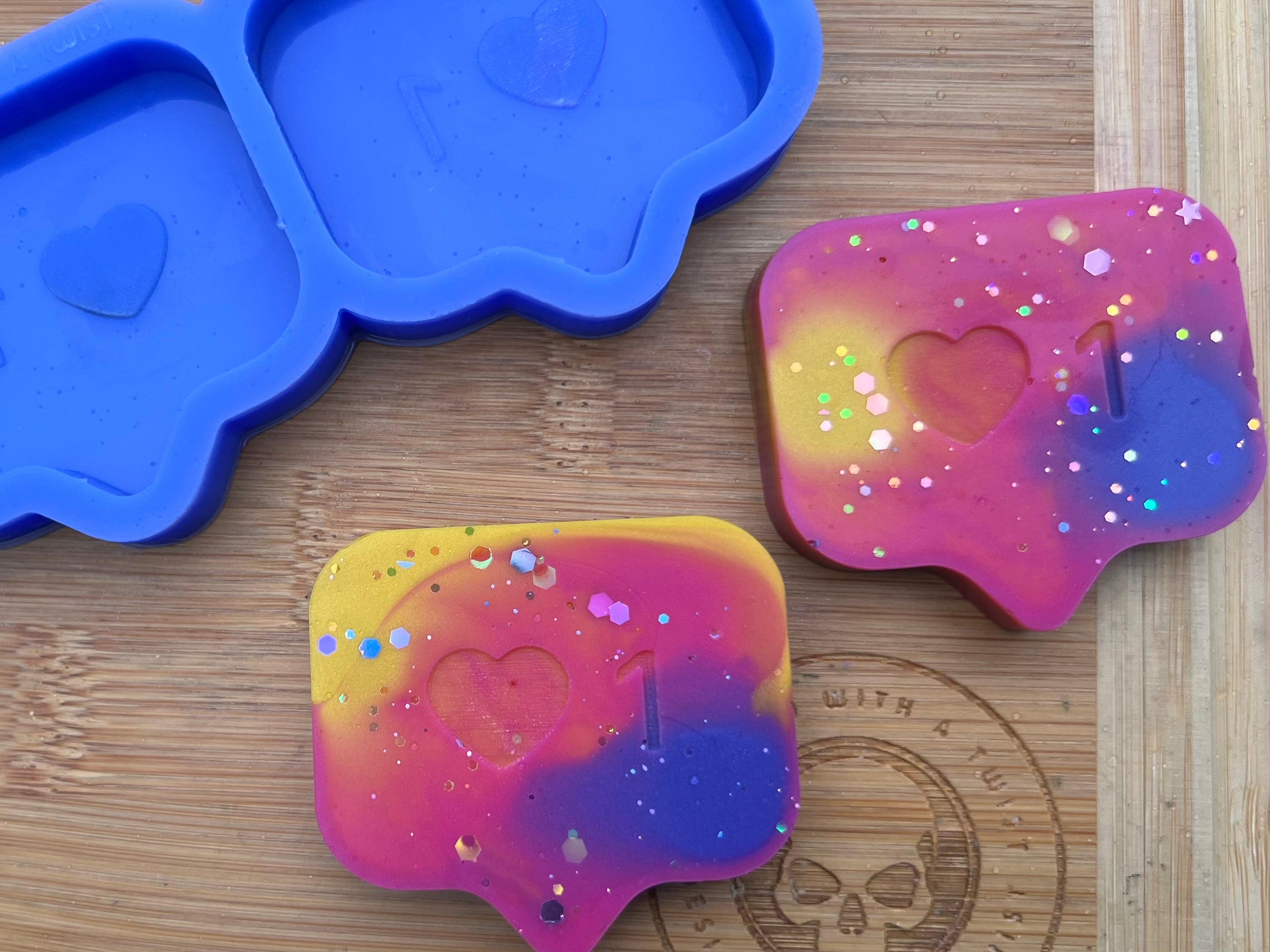 Social Media Like Silicone Mold