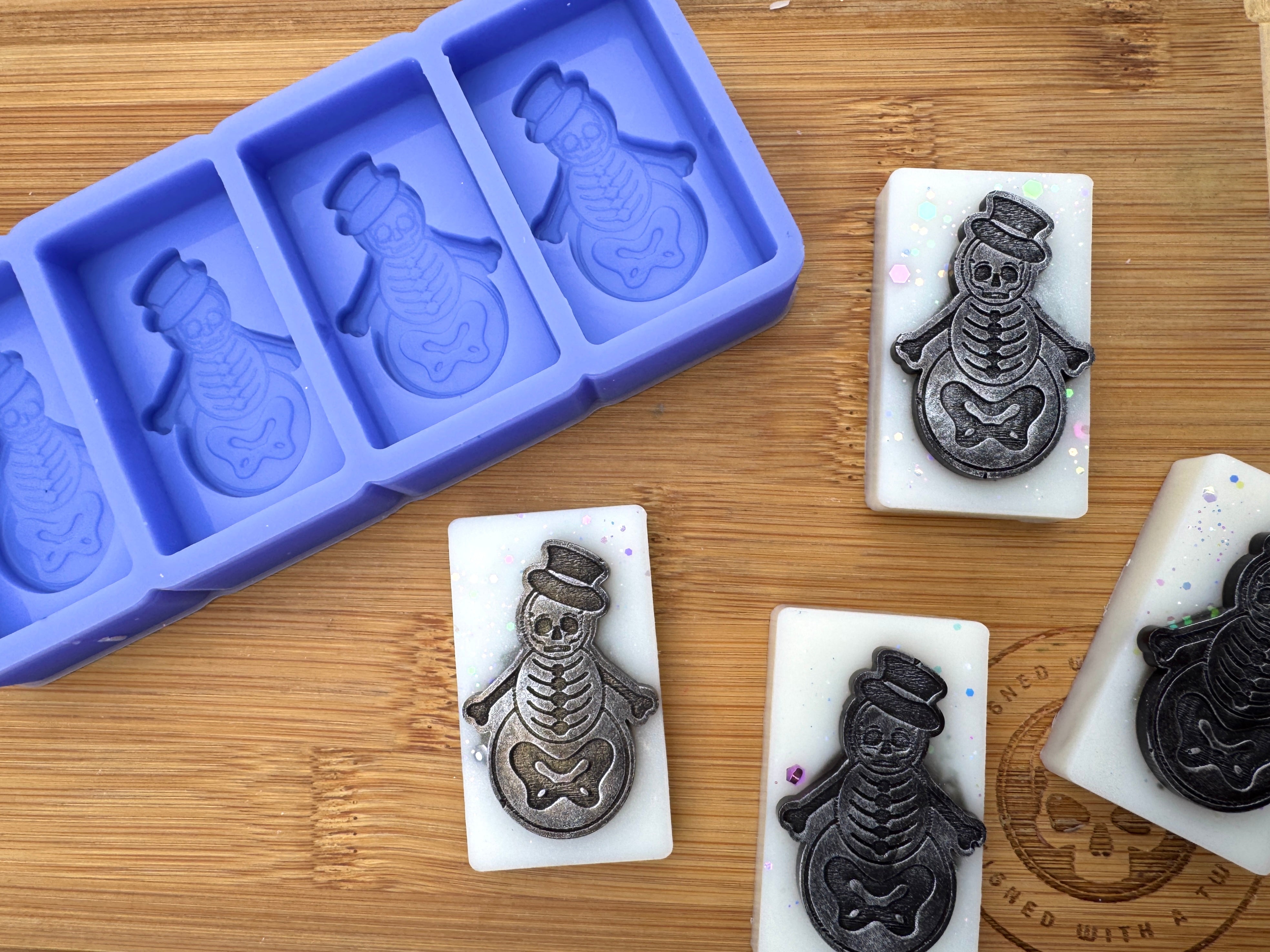 Skeleton Snowman Silicone Mold - HoBa Edition