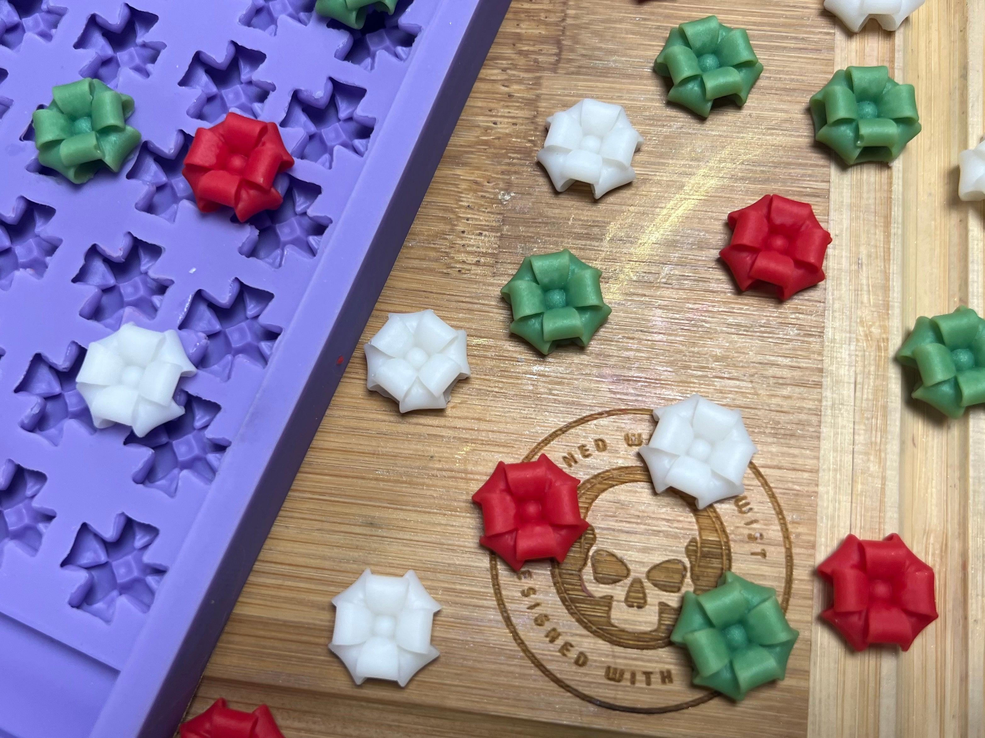 Gift Bow Scrape n Scoop Wax Tray Silicone Mold - Designed with a Twist - Top quality silicone molds made in the UK.