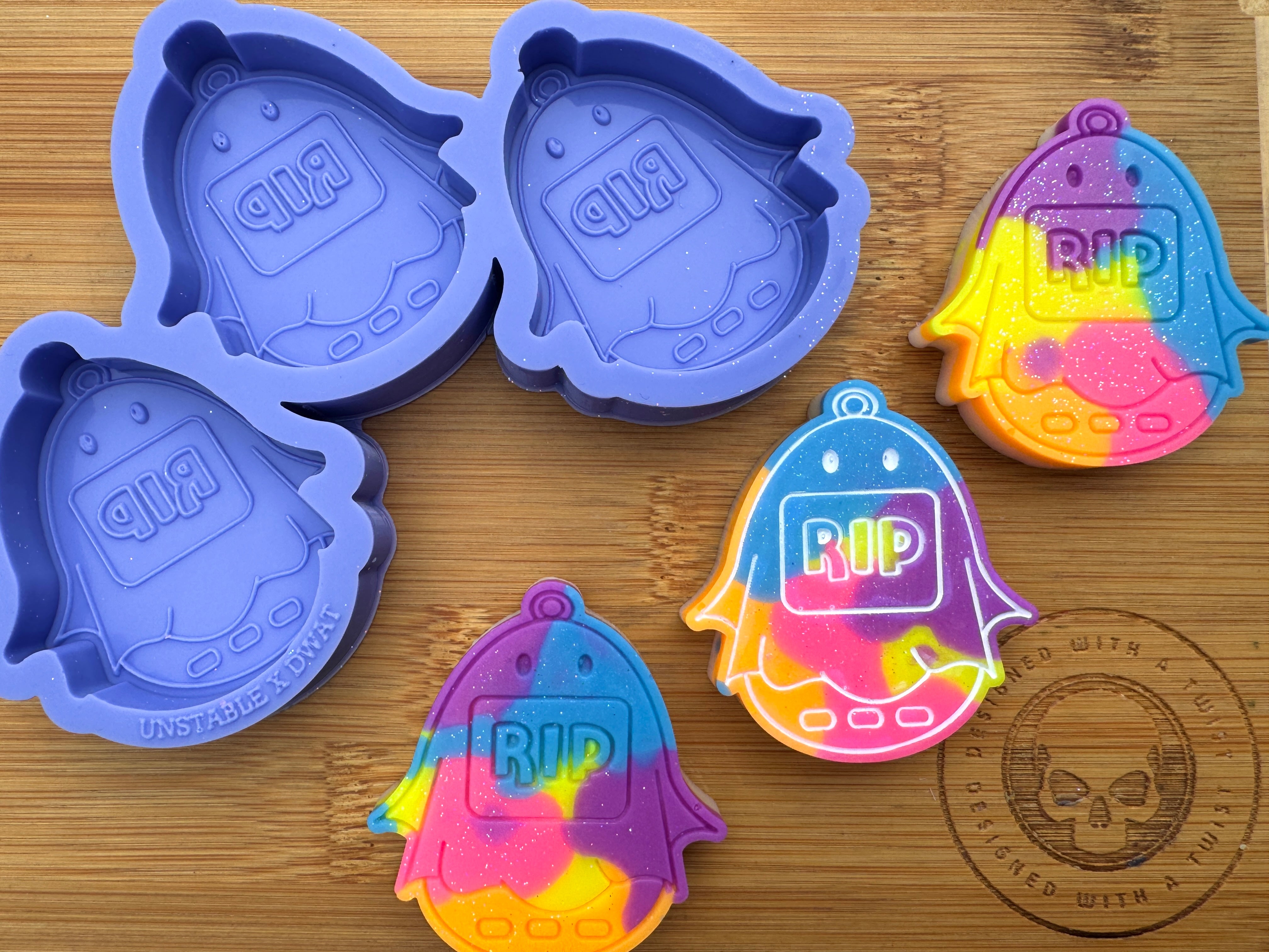 RIP Ghost Pet Silicone Trio Mold