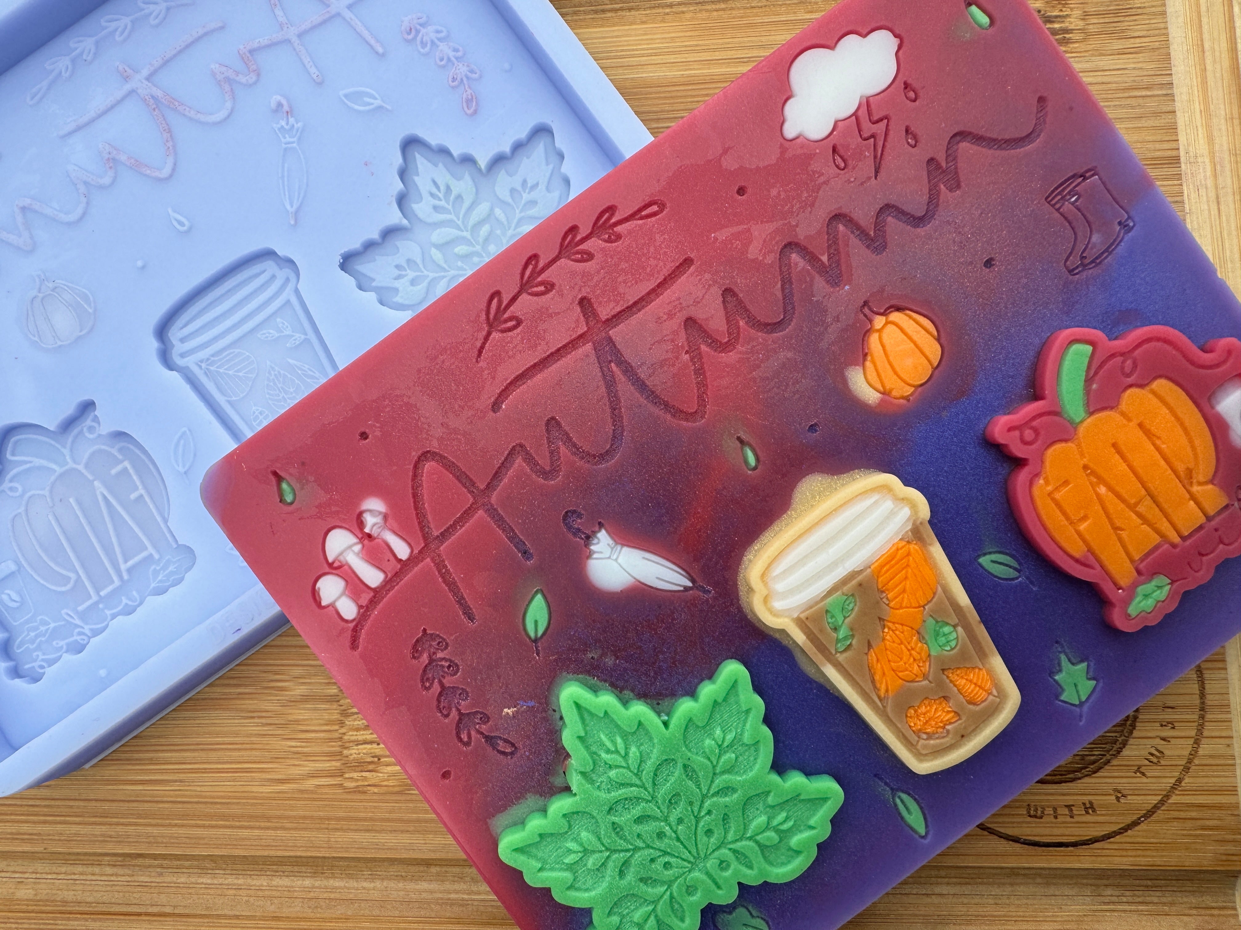 Autumn Mini Slab Silicone Mold
