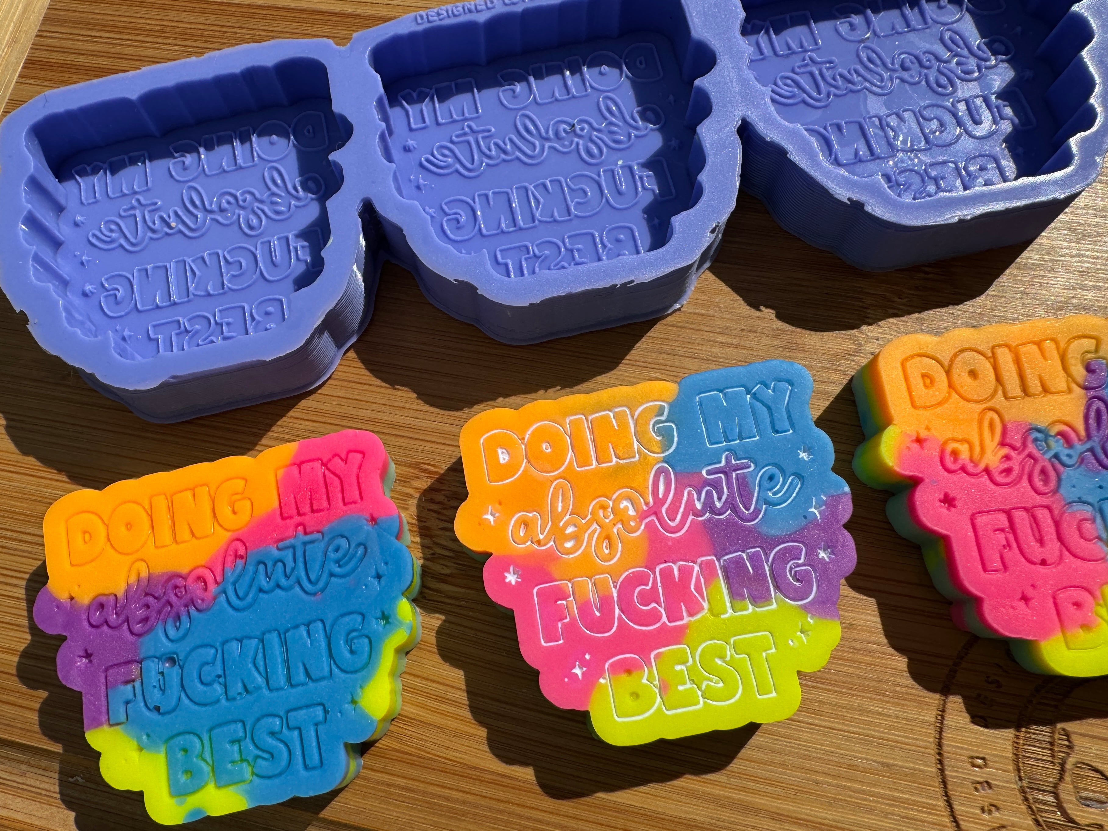 Doing My Absolute F*cking Best Silicone Trio Mold