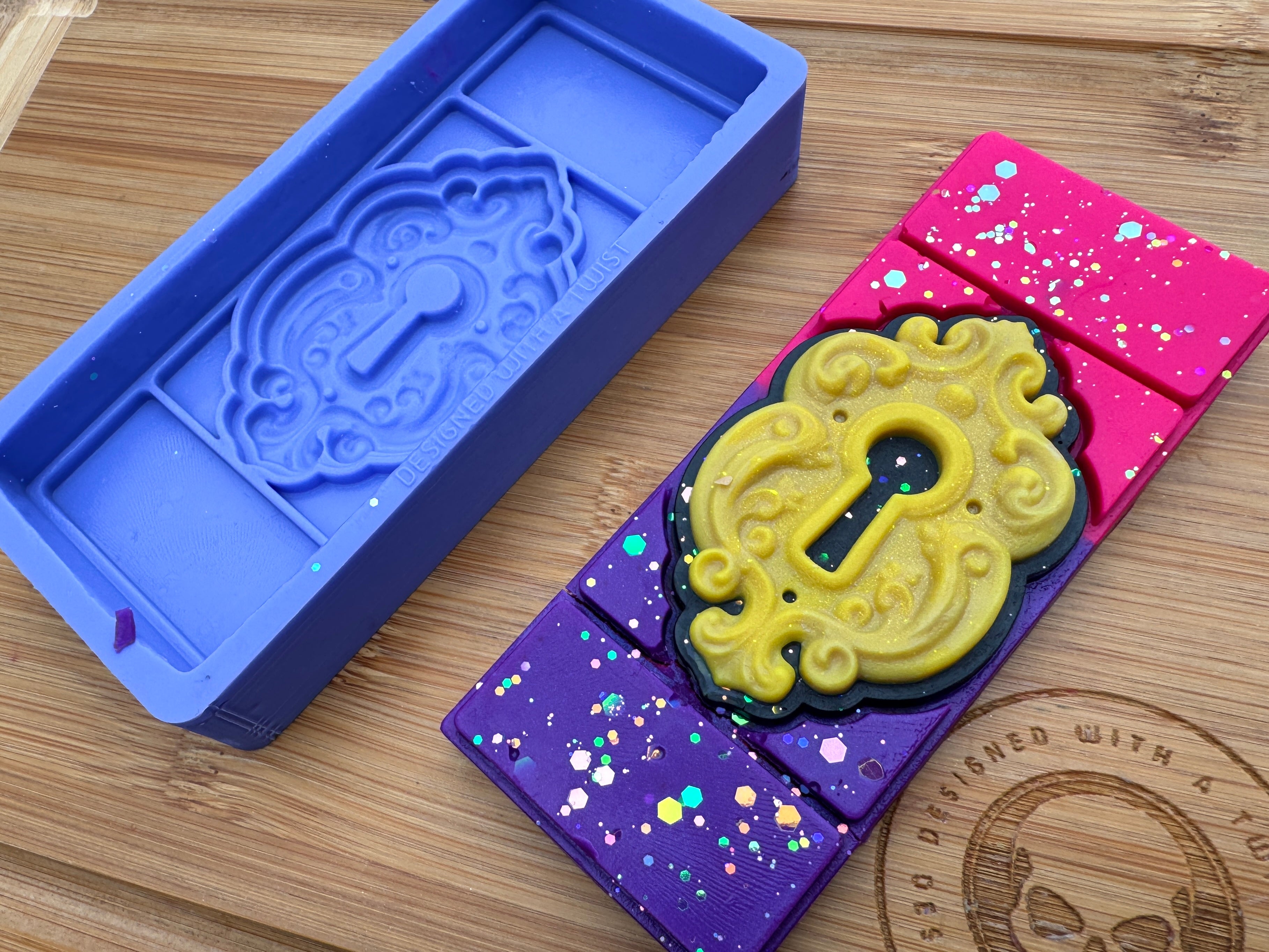 Enchanted Lock Snap Bar Silicone Mold